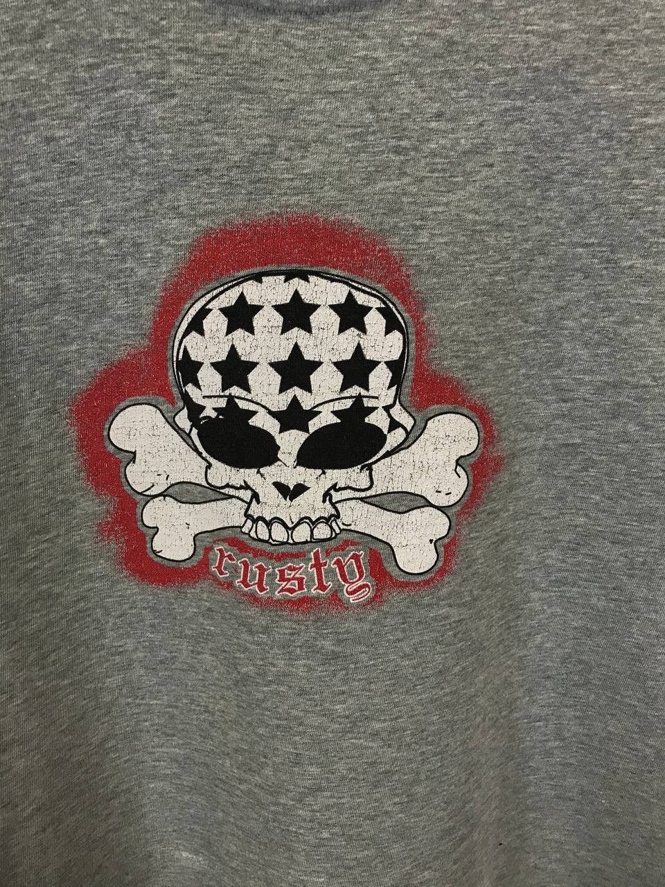 Rusty Rusty skulls vintage streetwear tee Size US XS / EU 42 / 0 - 3 Thumbnail