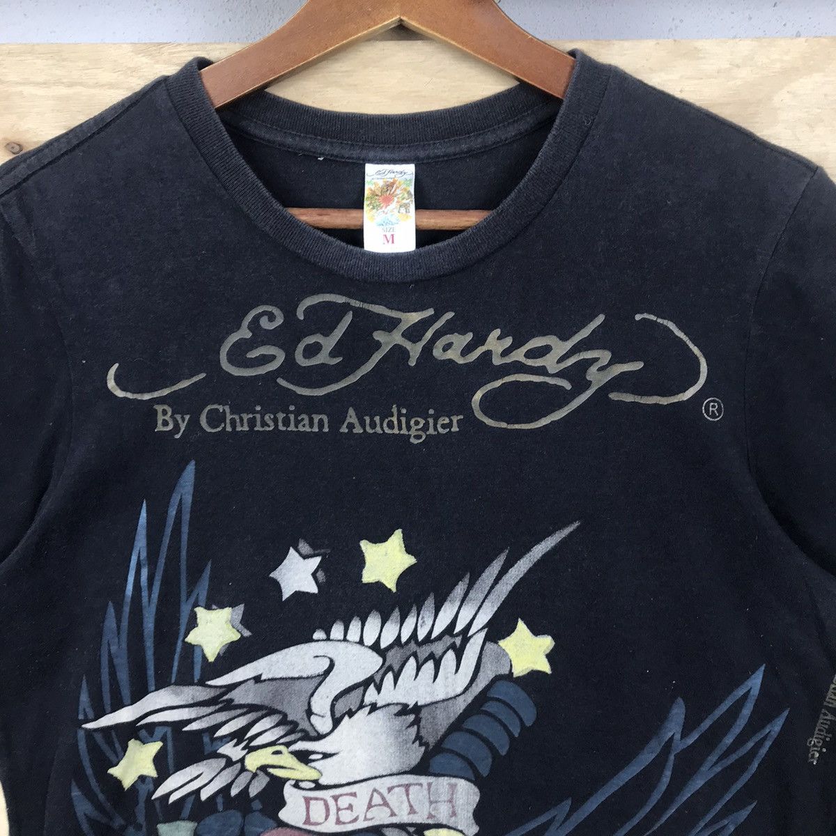 Christian Audigier × Ed Hardy × Vintage Vintage Ed Hardy Short Sleeve T-Shirt Big Logo Size US M / EU 48-50 / 2 - 2 Thumbnail
