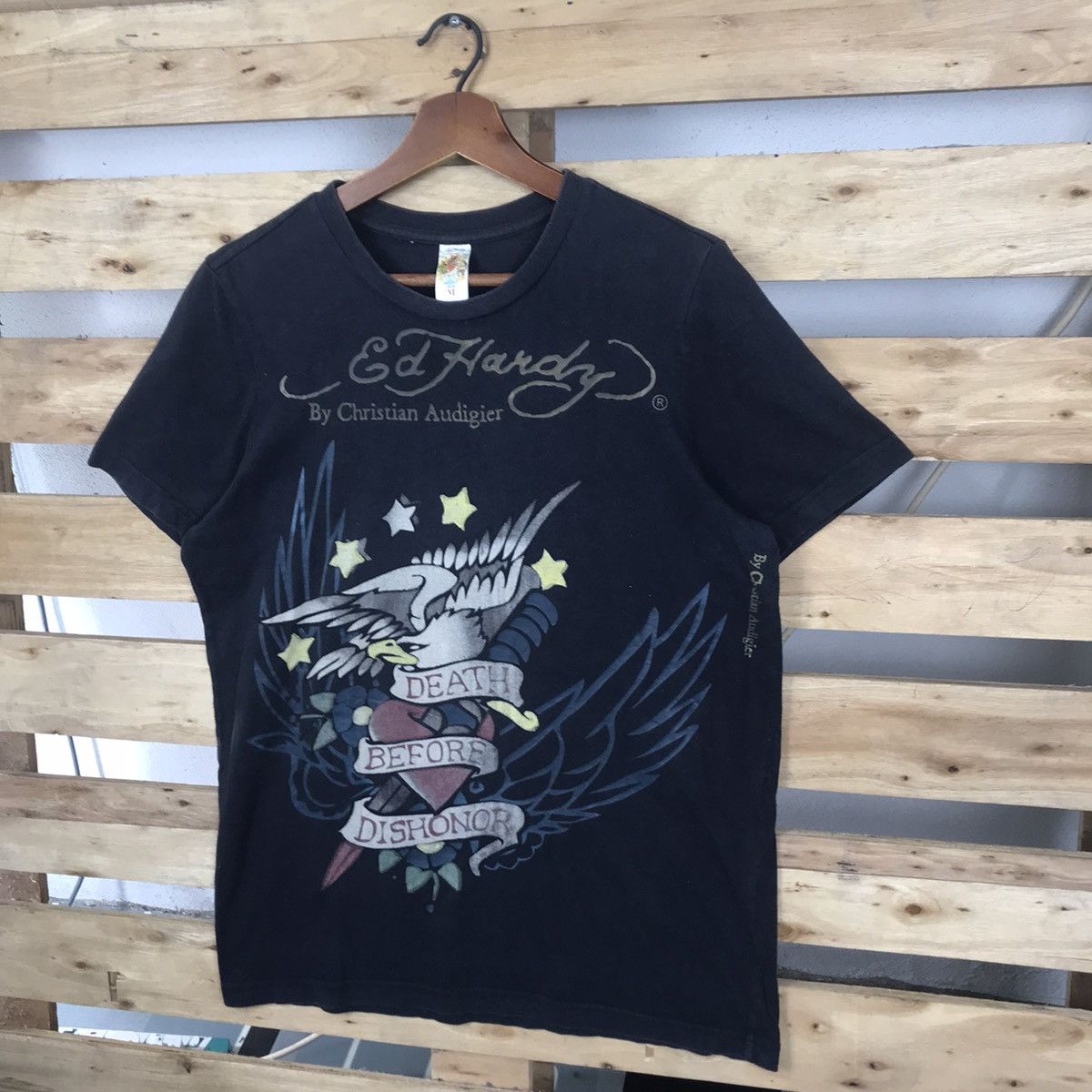 Christian Audigier × Ed Hardy × Vintage Vintage Ed Hardy Short Sleeve T-Shirt Big Logo Size US M / EU 48-50 / 2 - 3 Thumbnail