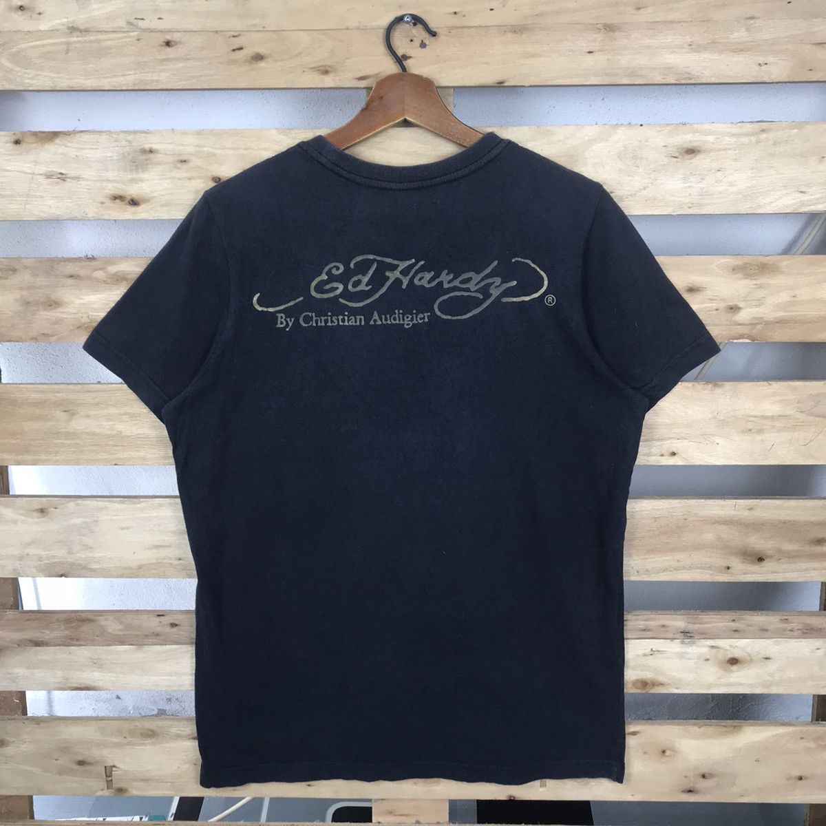Christian Audigier × Ed Hardy × Vintage Vintage Ed Hardy Short Sleeve T-Shirt Big Logo Size US M / EU 48-50 / 2 - 6 Thumbnail