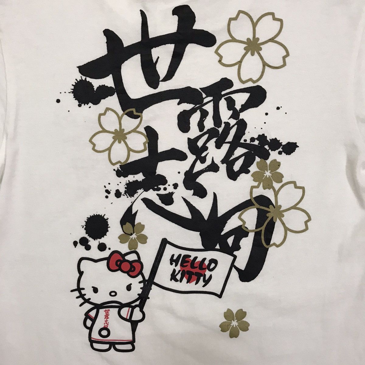 Anime × Cartoon Network × Vintage 💥RARE💥 Hello Kitty Tee By Sanrio Japanese Word Tee Size US S / EU 44-46 / 1 - 5 Thumbnail