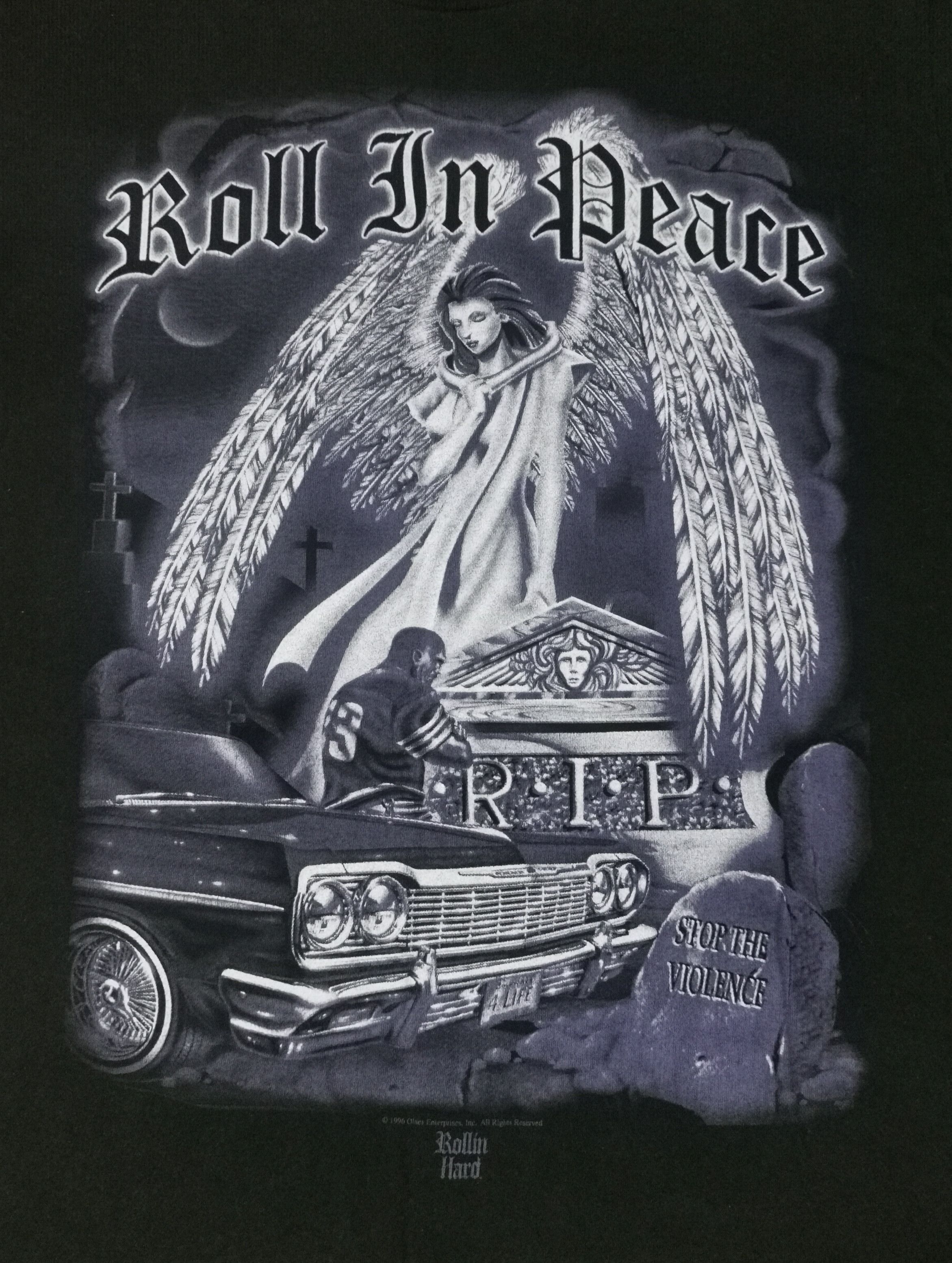 Vintage Vintage Long Sleeve R.I.P (Roll In Peace) x Made In U.S.A Size US L / EU 52-54 / 3 - 3 Thumbnail