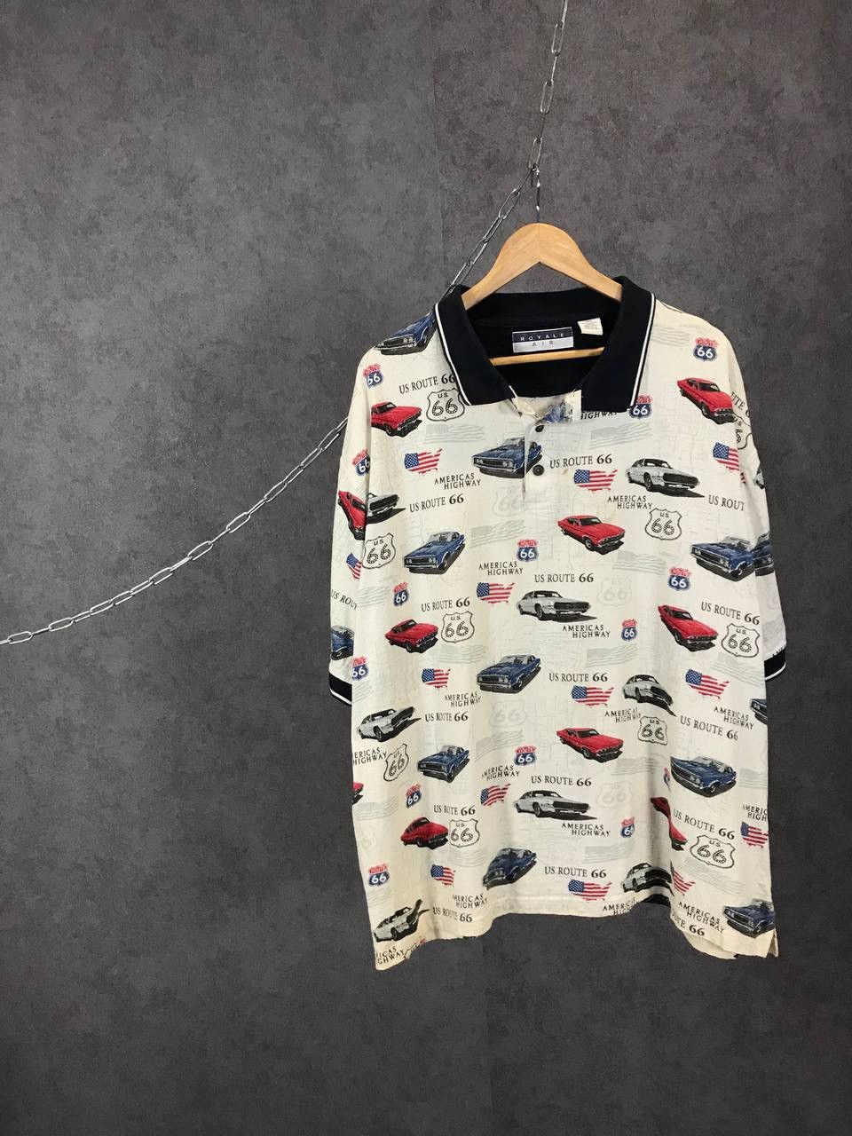 Other Vintage USA Route 66 Cars polo tee Size US XXL / EU 58 / 5 - 1 Thumbnail