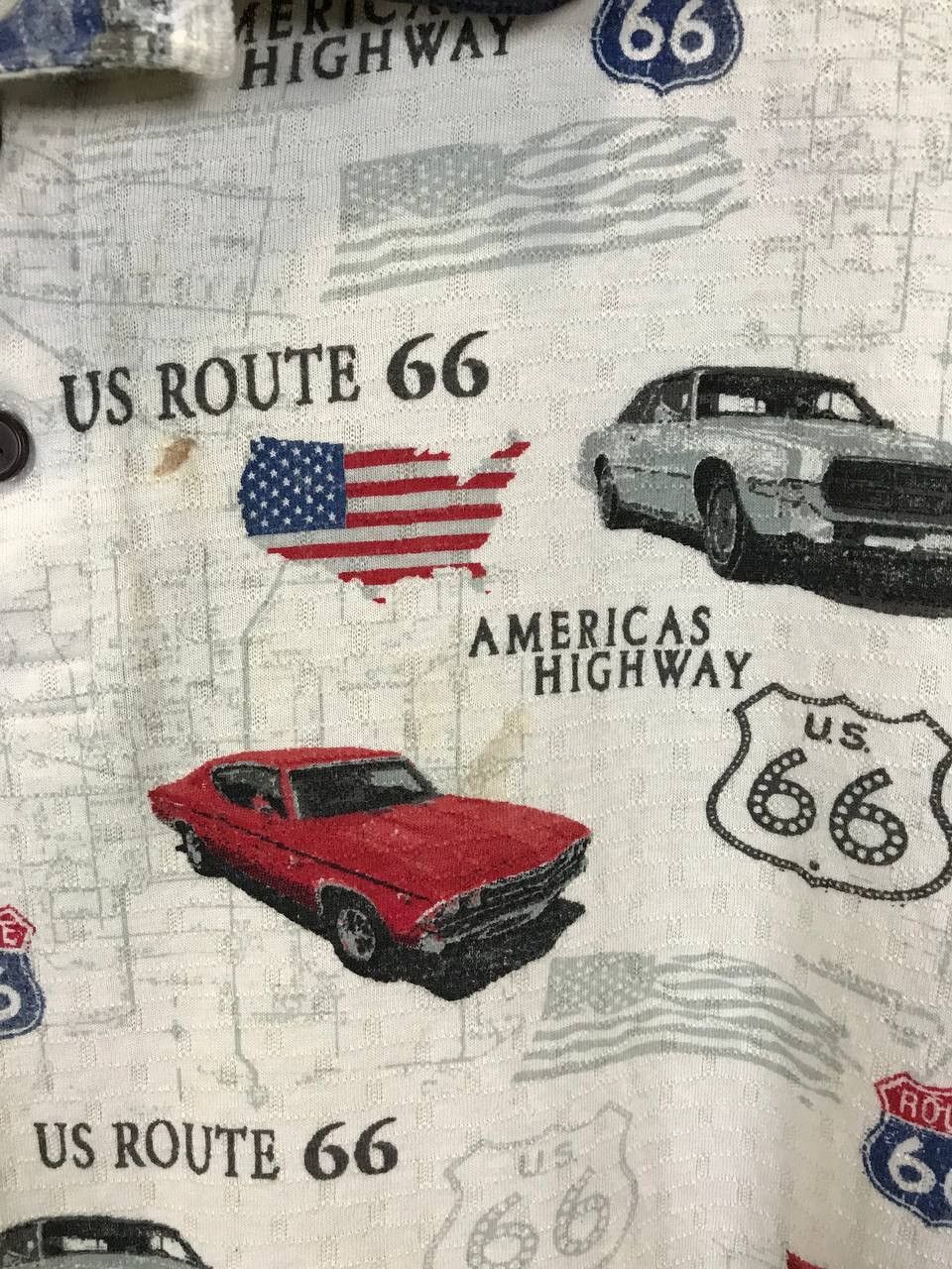 Other Vintage USA Route 66 Cars polo tee Size US XXL / EU 58 / 5 - 8 Thumbnail