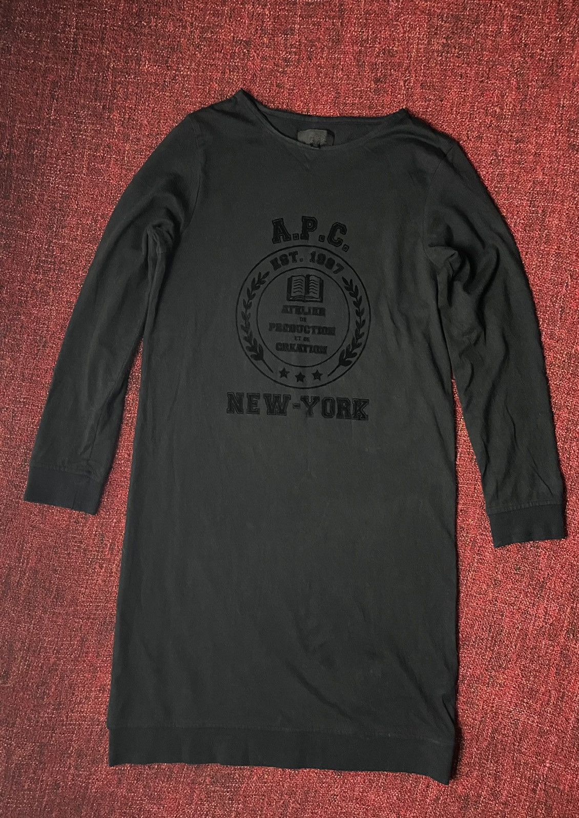 A.P.C. Big logo Japanese mini dress
