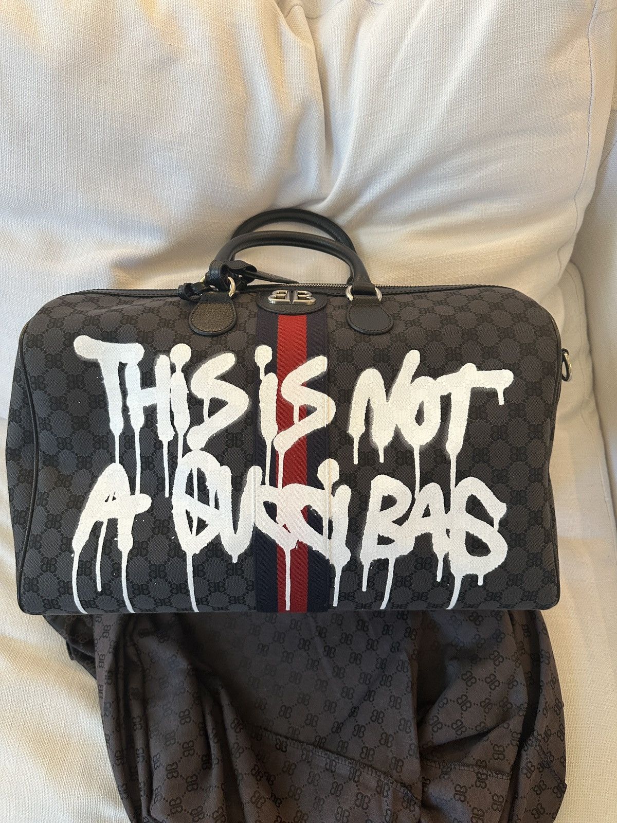 Balenciaga x Gucci The Hacker Project Duffle Bag Graffiti BB