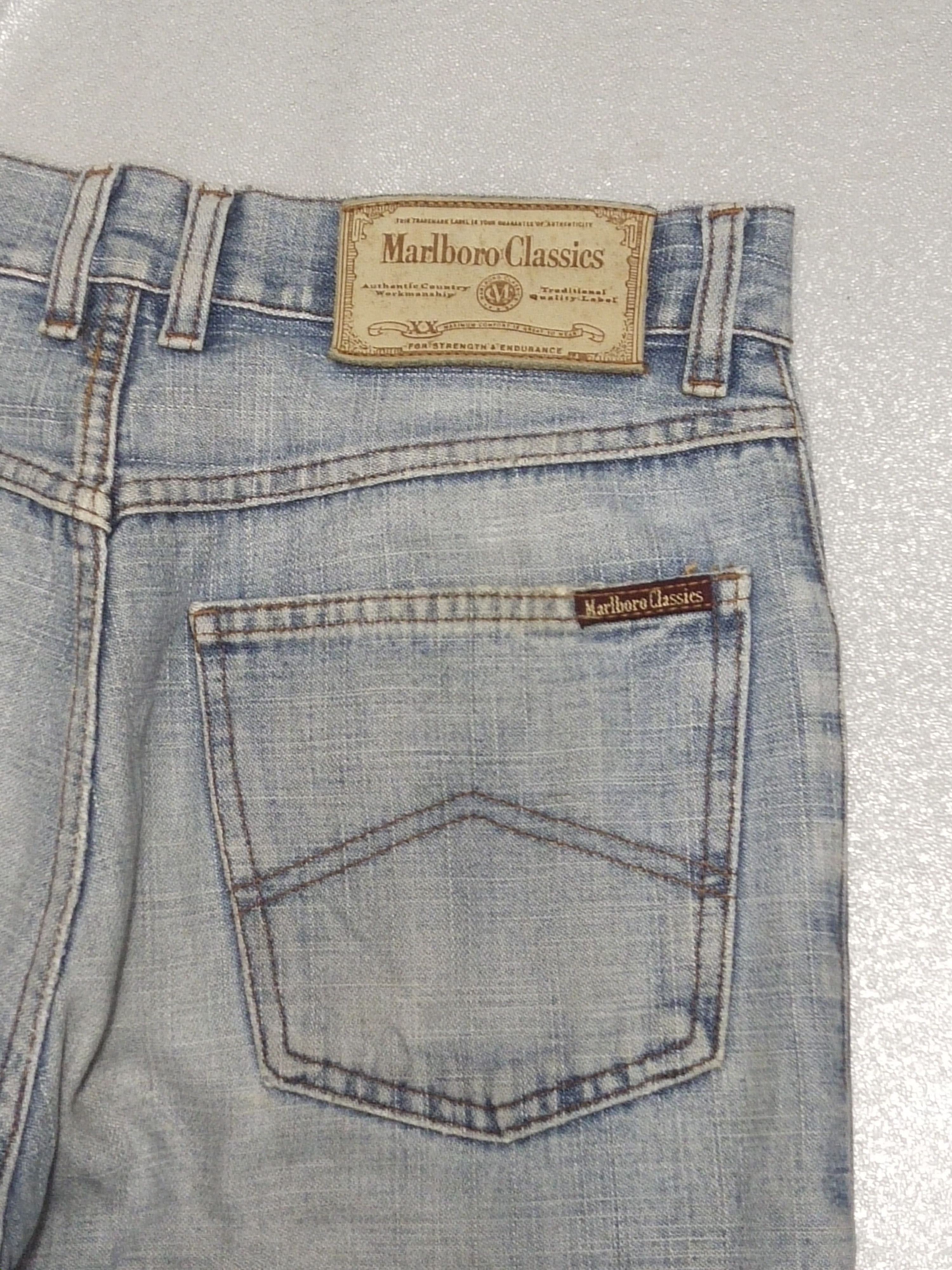 Marlboro Classics × Vintage 🔥 Vintage Marlboro Classics Distressed Jeans Size US 28 / EU 44 - 10 Thumbnail