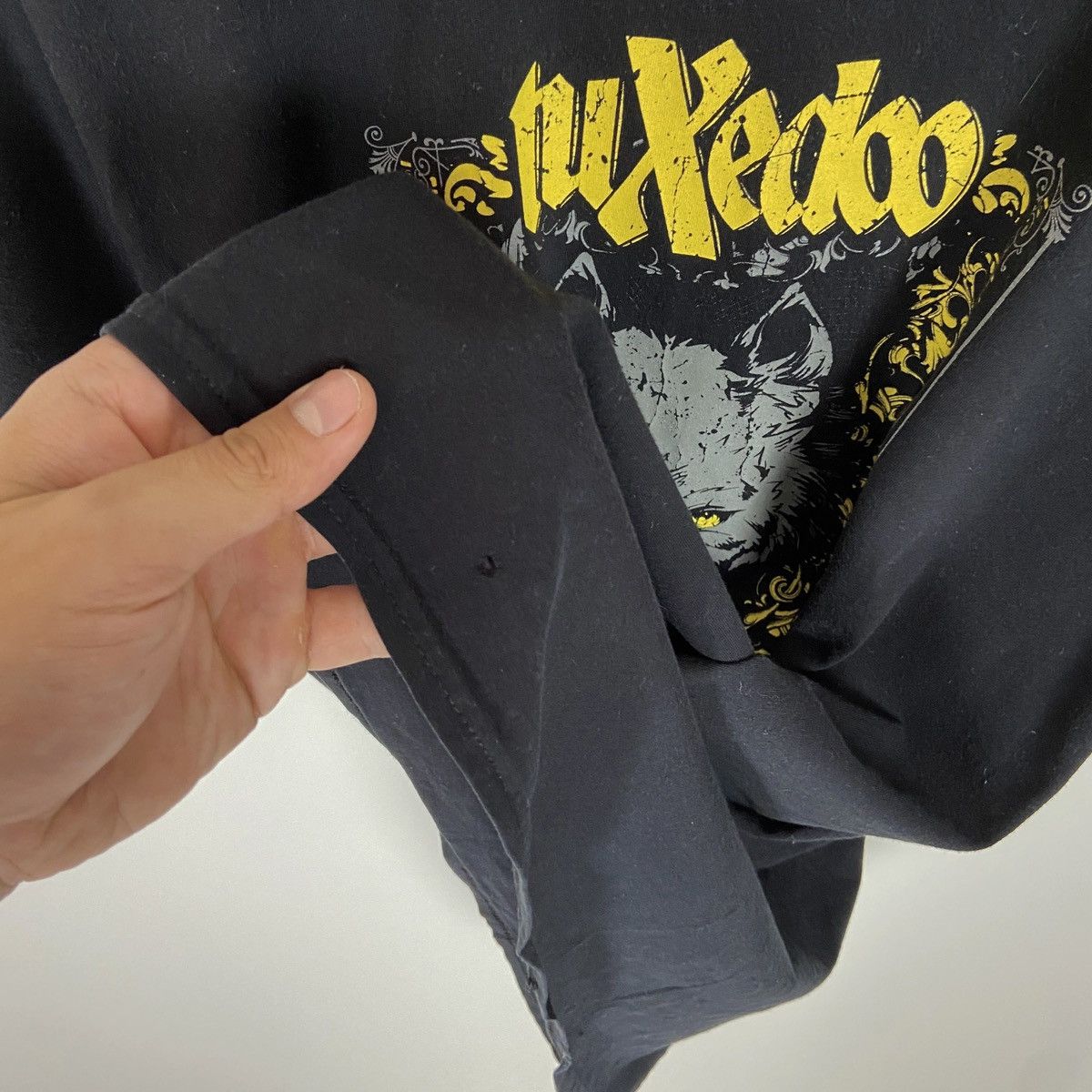 Band Tees Vintage tuXedoo we have 2 find Rock Band Metal Germany tee Size US L / EU 52-54 / 3 - 4 Thumbnail