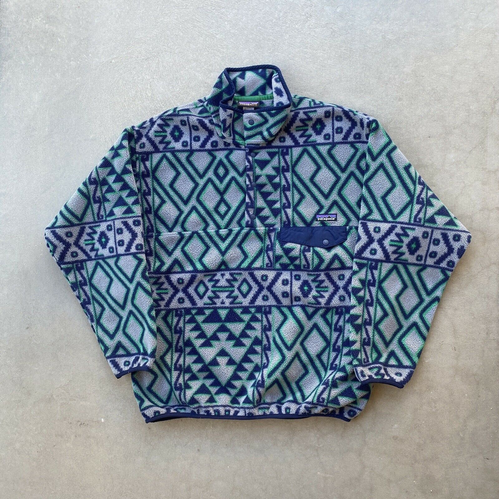 Synchilla Snap T Aztec Fleece Pullover Patagonia VTG Patagonia