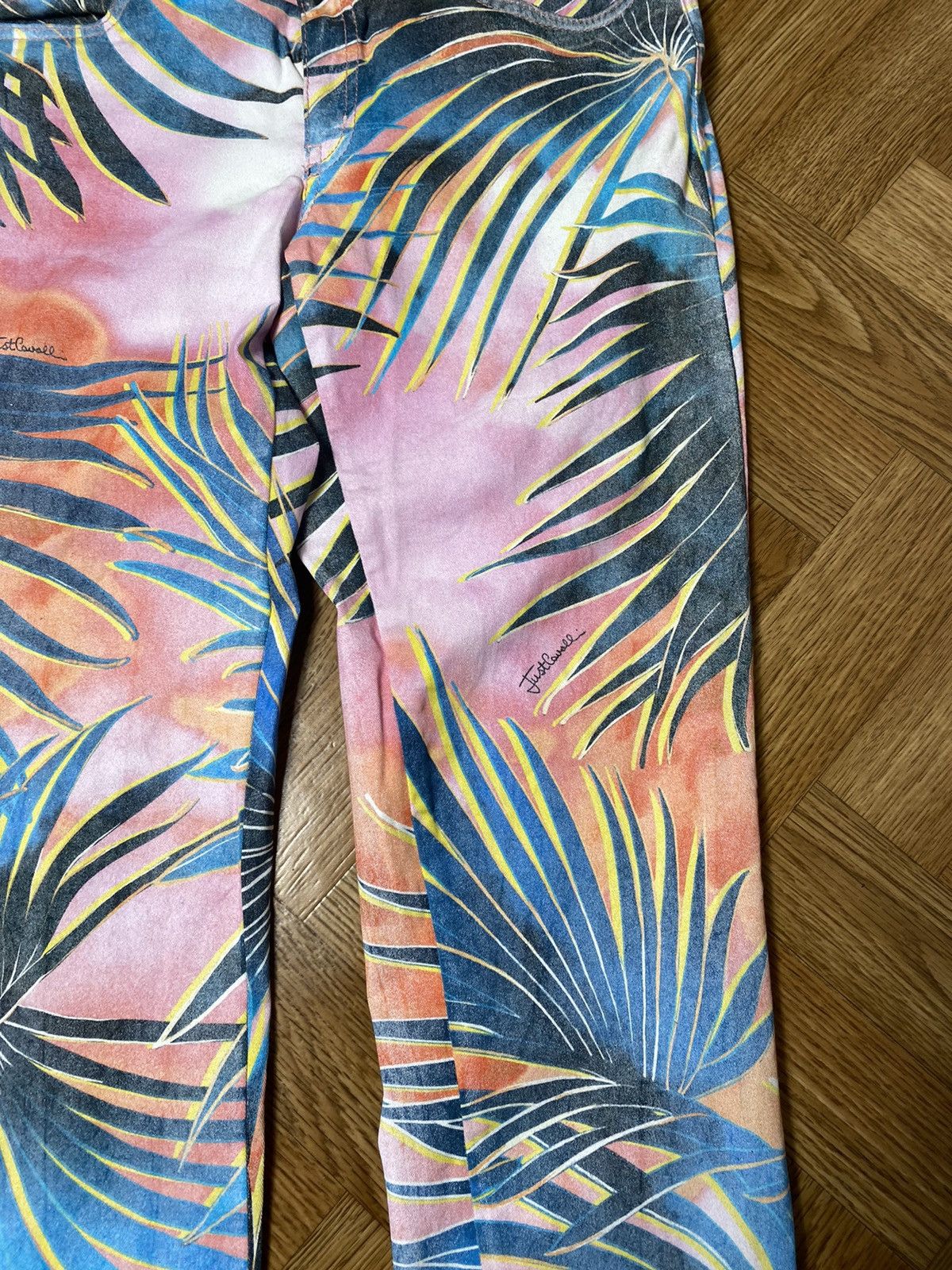 Just Cavalli Just Cavalli all over floral print skinny jeans monogram Size US 31 - 9 Thumbnail