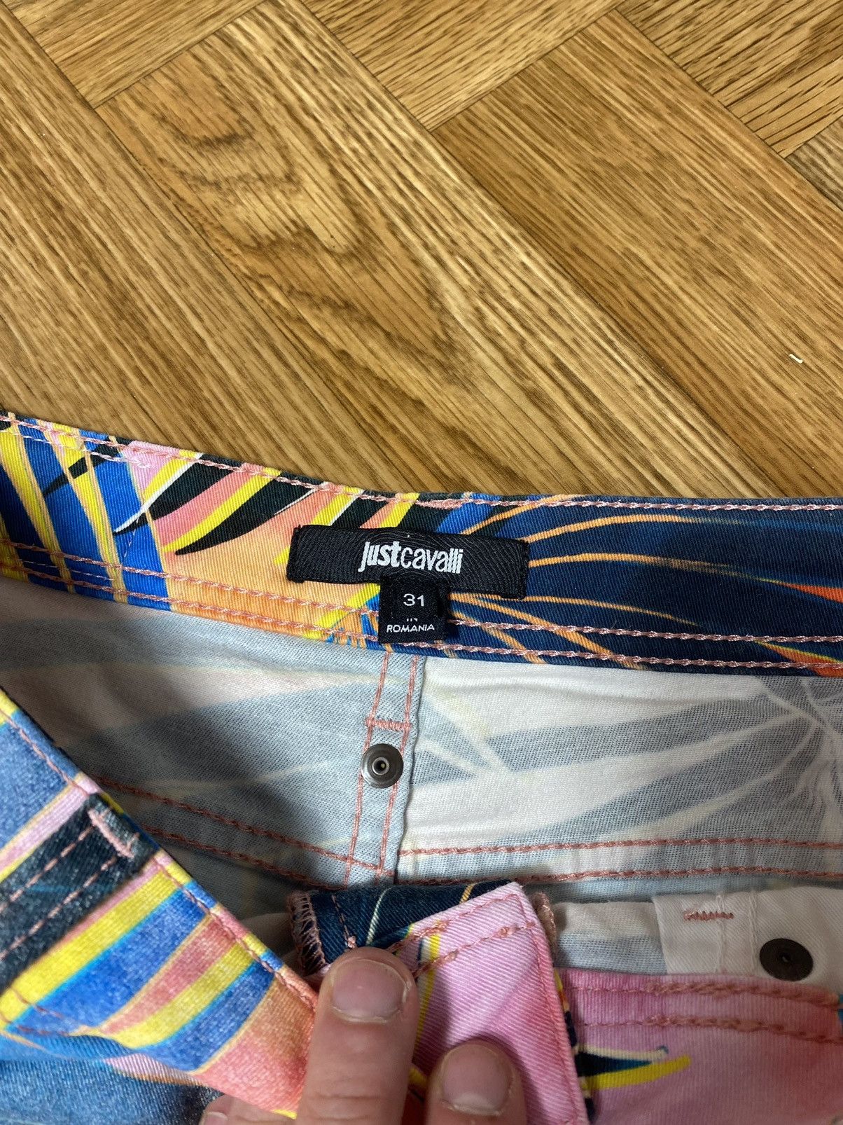 Just Cavalli Just Cavalli all over floral print skinny jeans monogram Size US 31 - 3 Thumbnail