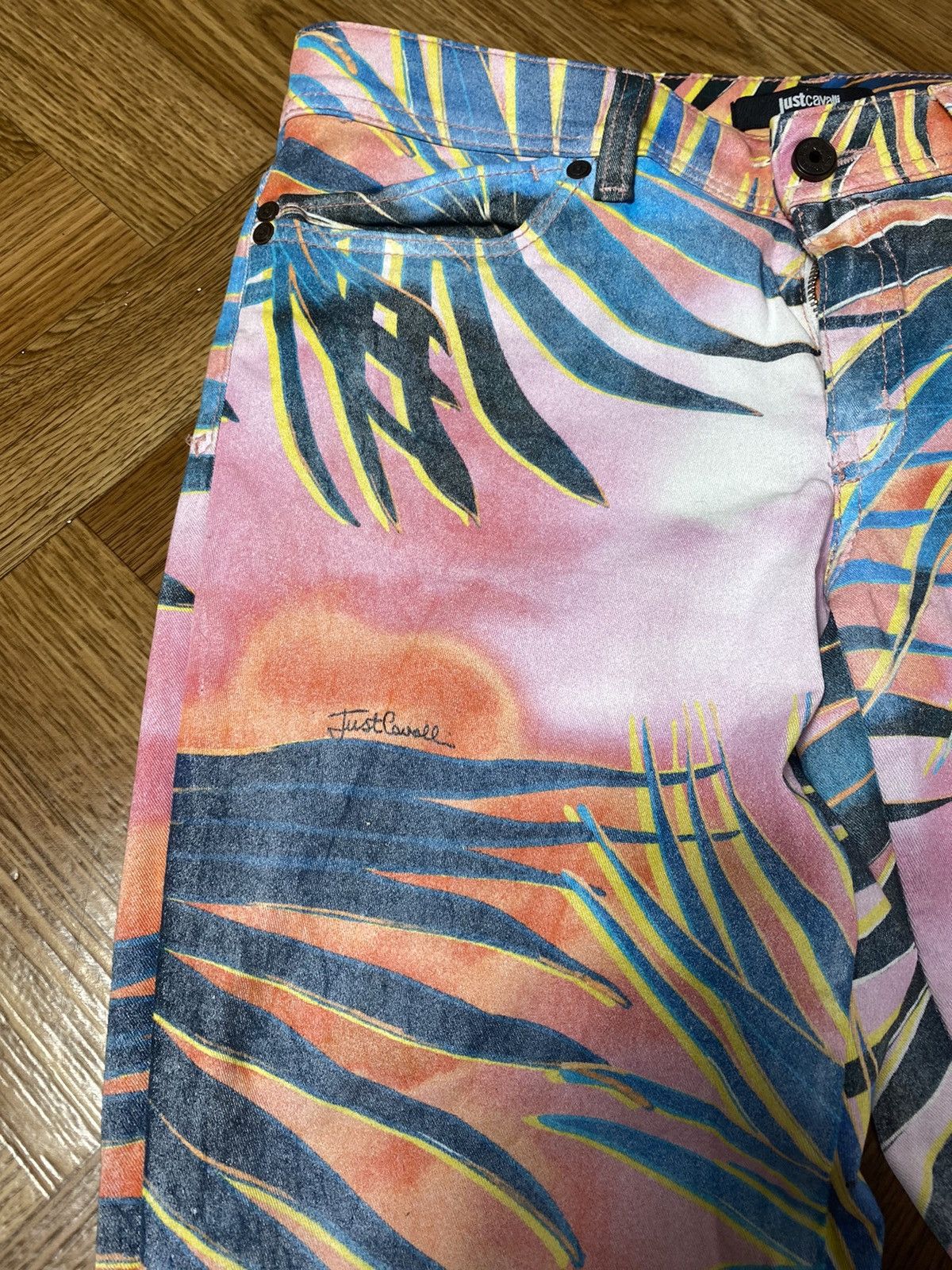 Just Cavalli Just Cavalli all over floral print skinny jeans monogram Size US 31 - 8 Thumbnail