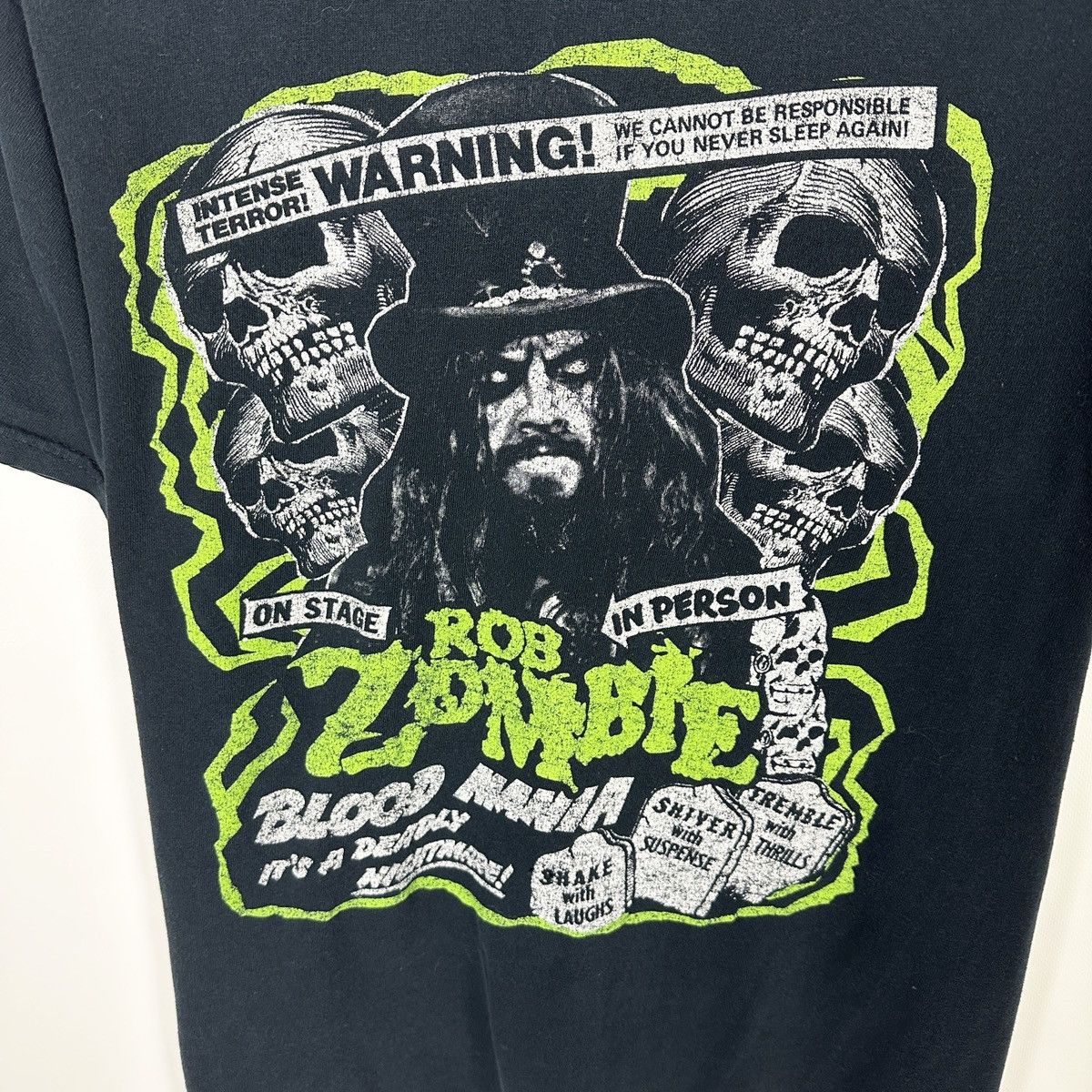Band Tees Vintage Y2K 00s Rob Zombie Blood Mania Heavy Metal rock tee Size US M / EU 48-50 / 2 - 3 Thumbnail