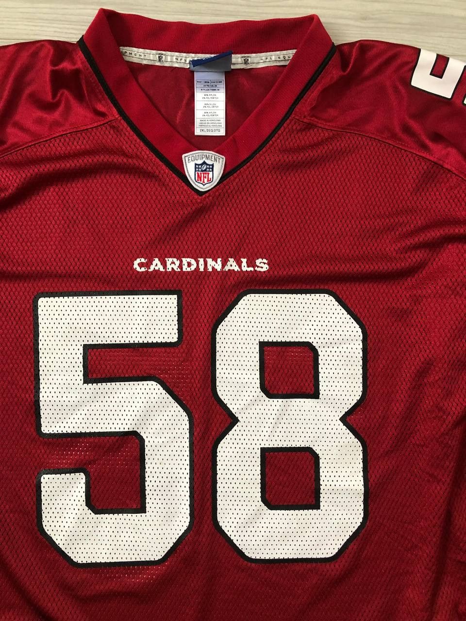 NFL REEBOK Arizona Cardinals #58 Karlos Dansby JERSEY NFL Size US XXL / EU 58 / 5 - 3 Thumbnail