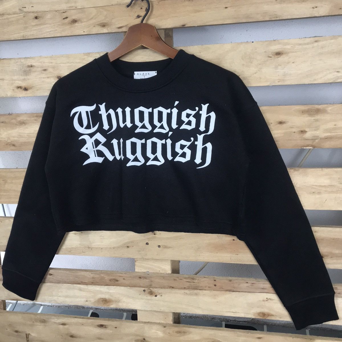 Other bLAnk. Company Thuggish Ruggish Crop Top Sweatshirt Size S / US 4 / IT 40 - 3 Thumbnail