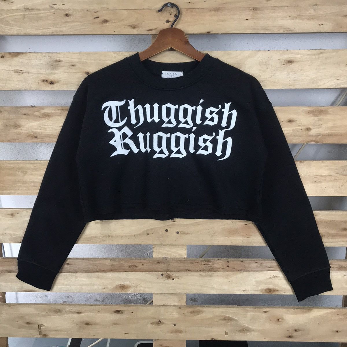 Other bLAnk. Company Thuggish Ruggish Crop Top Sweatshirt Size S / US 4 / IT 40 - 1 Thumbnail