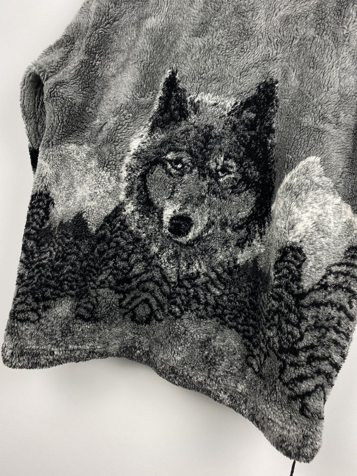 Vintage Wolf Print Fleece Jacket Animal like Supreme Y2K Size US L / EU 52-54 / 3 - 6 Thumbnail
