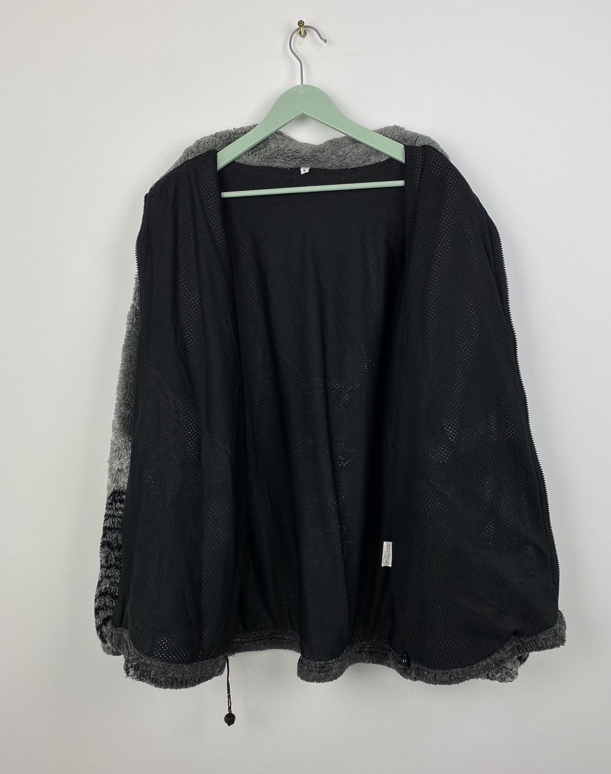 Vintage Wolf Print Fleece Jacket Animal like Supreme Y2K Size US L / EU 52-54 / 3 - 7 Thumbnail