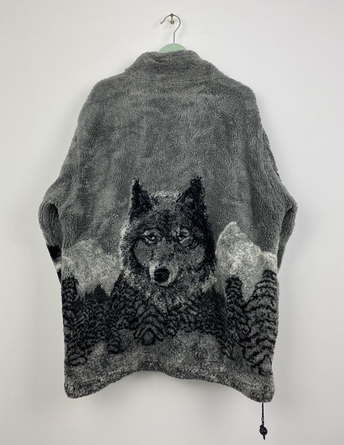 Vintage Wolf Print Fleece Jacket Animal like Supreme Y2K Size US L / EU 52-54 / 3 - 5 Thumbnail