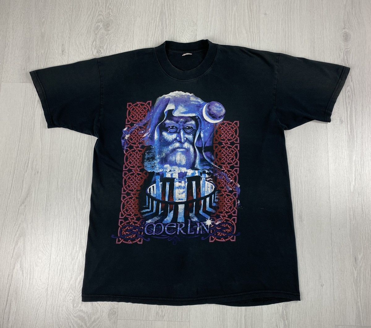 Vintage Vintage Merlin The Wizards T Shirt Tee King Arthur Potter Size US L / EU 52-54 / 3 - 1 Thumbnail
