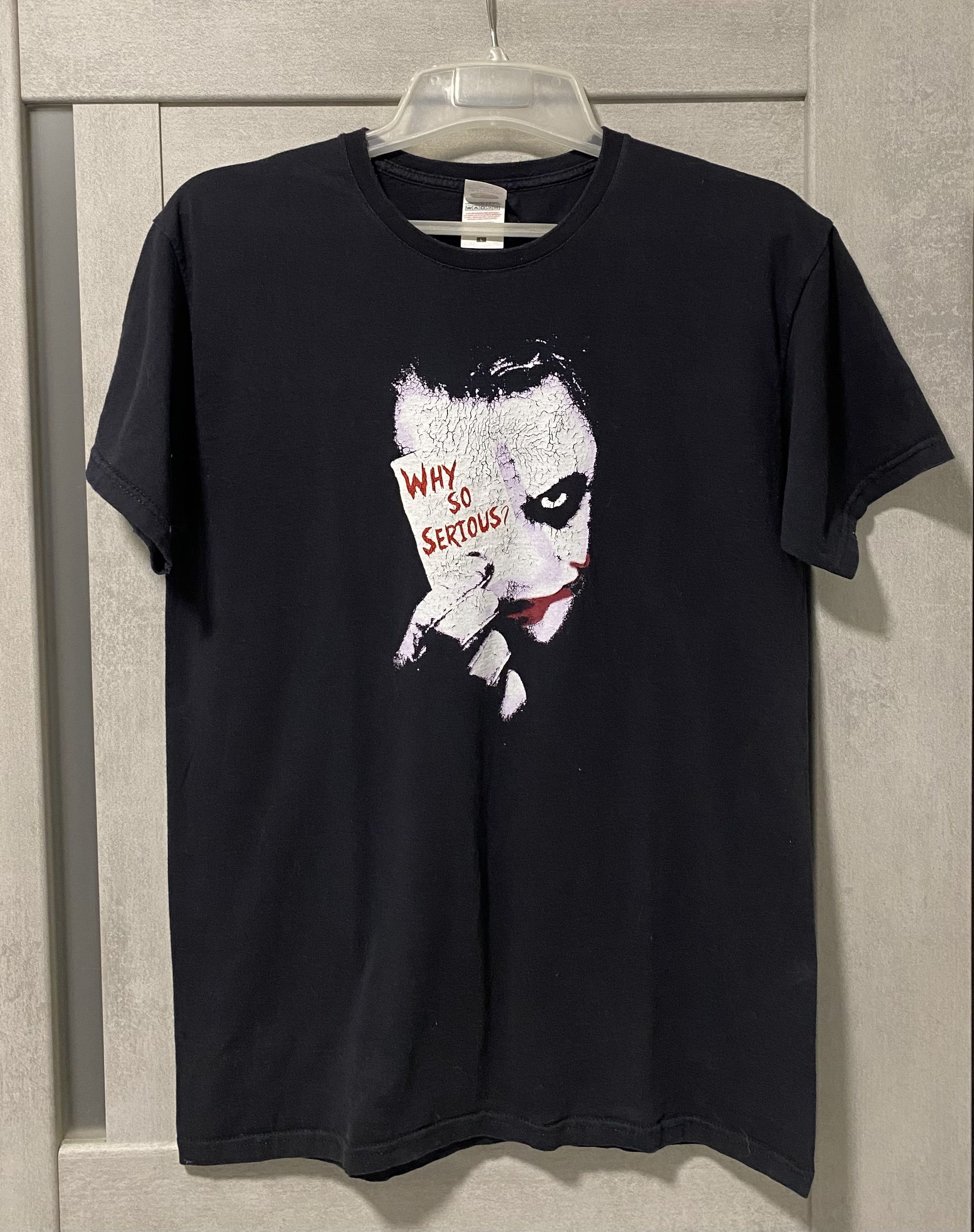 トップス 00s darkknight joker tee why so serious? Batman - Why So Serious Joker Shirt | Vintage Vinyl Regina