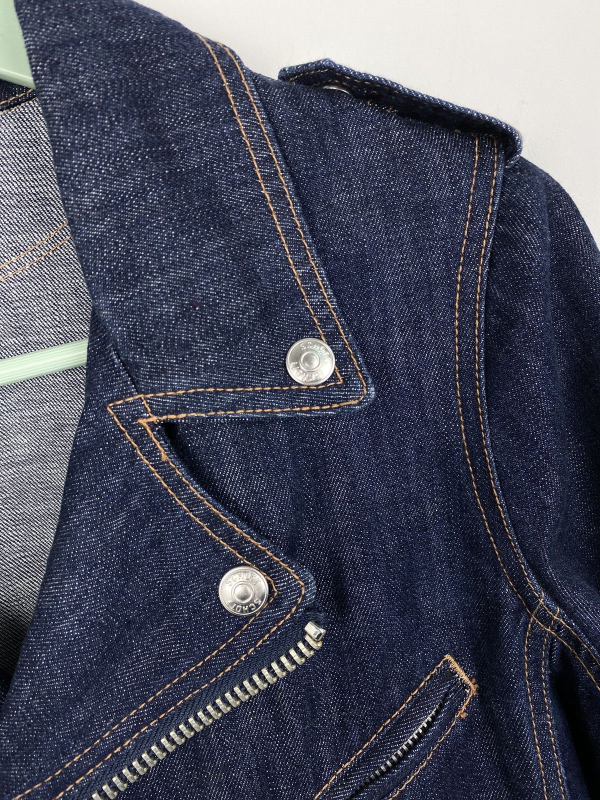 Schott Women’s Schott Perfecto Motorcycle Denim Jacket Avirex Size S / US 4 / IT 40 - 5 Thumbnail