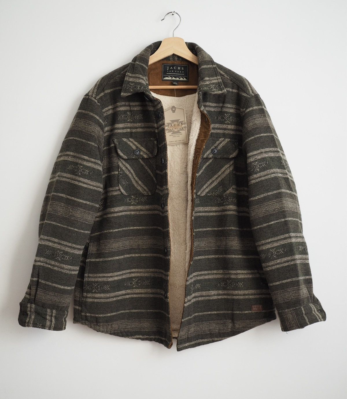JACHS NY Jachs wool coat sherpa fleece shirt jacket medium Size US M / EU 48-50 / 2 - 1 Thumbnail