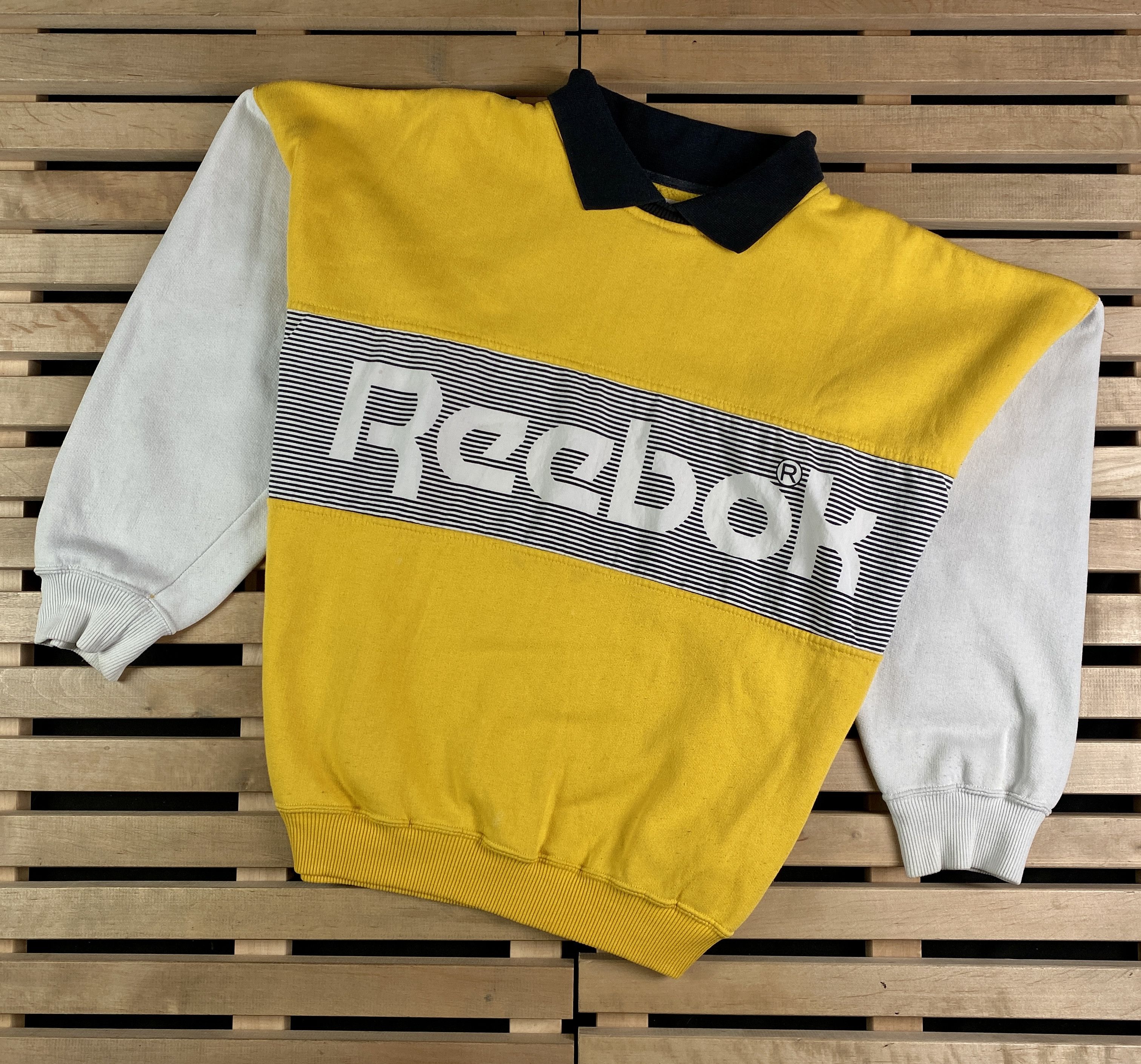 Reebok × Vintage Mens Reebok Vintage Big Logo Sweatshirt Size XL Size US XL / EU 56 / 4 - 1 Thumbnail