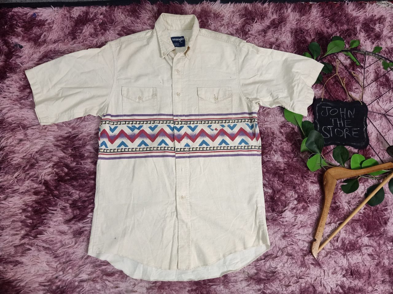 Vintage wrangler western shirt Navajo