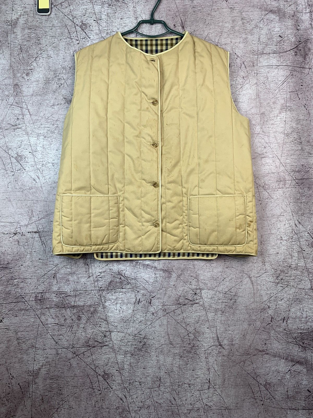 Aquascutum × Vintage Aquascutum Vintage Womens Quited Vest Size M / US 6-8 / IT 42-44 - 1 Thumbnail