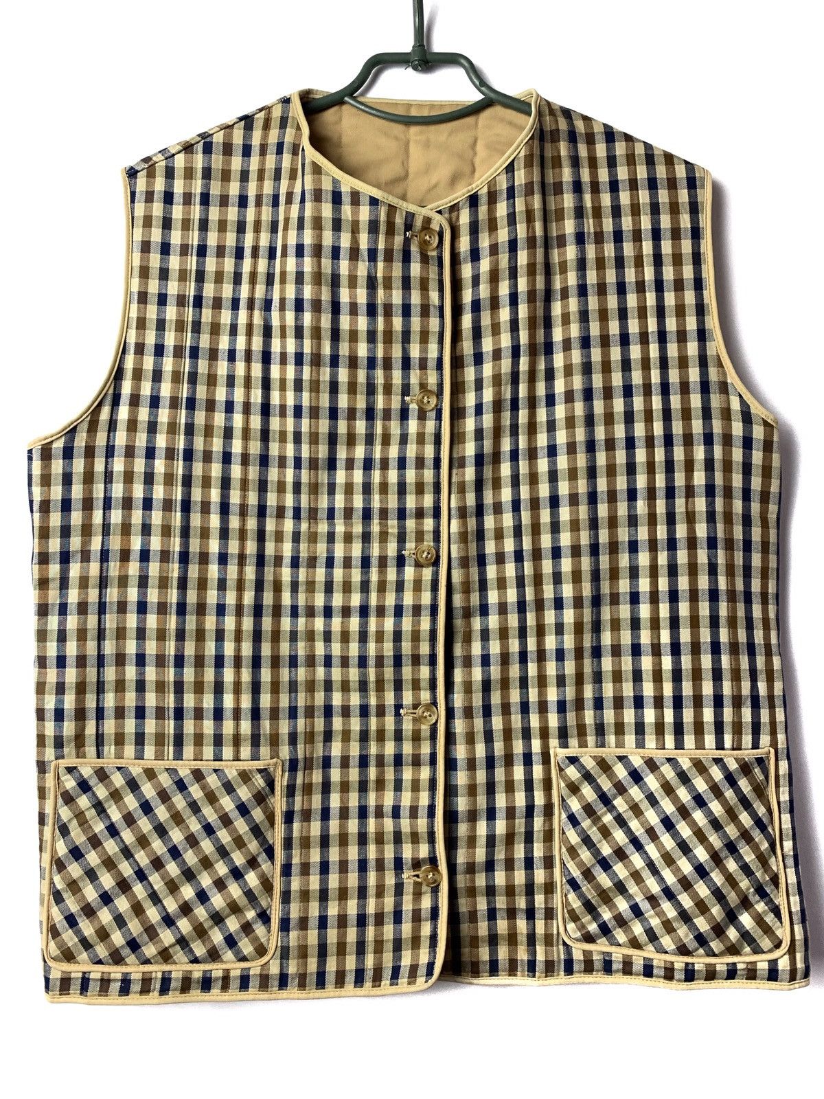 Aquascutum × Vintage Aquascutum Vintage Womens Quited Vest Size M / US 6-8 / IT 42-44 - 2 Thumbnail