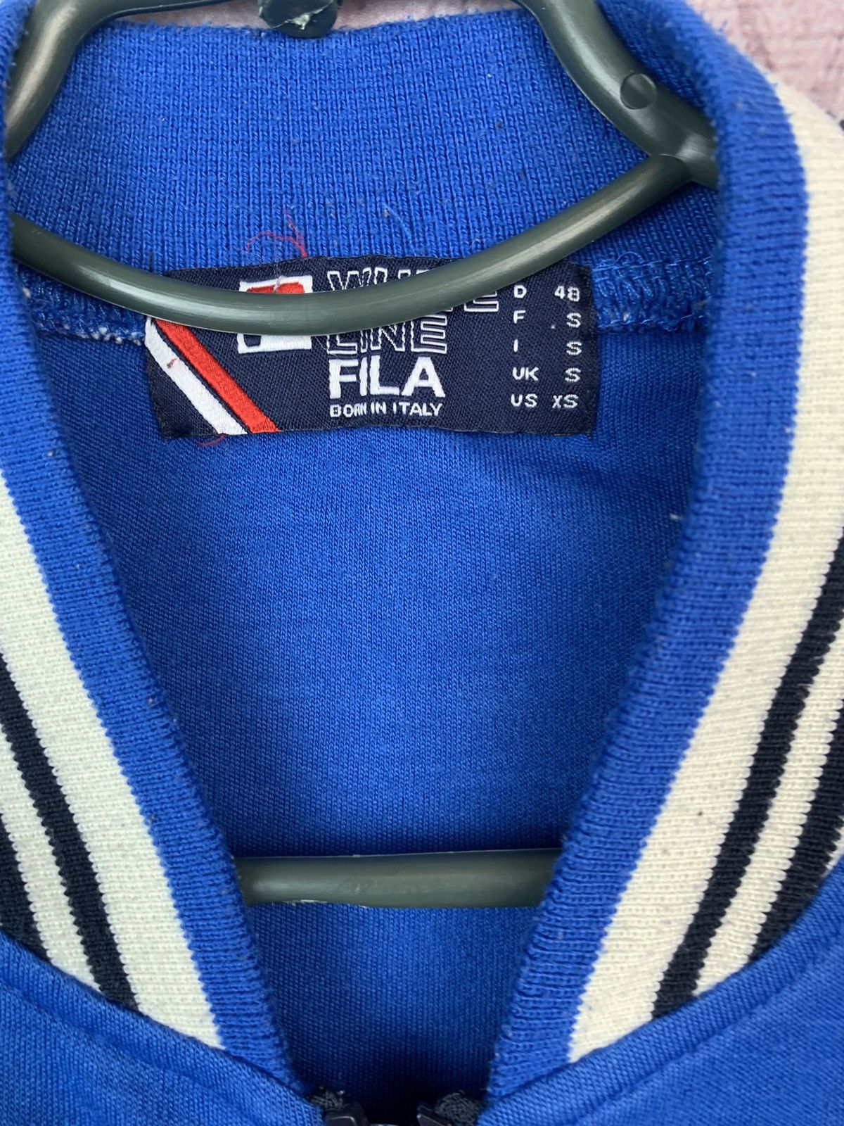 Fila × Vintage Fila White Line Vintage Mens Bomber Jacket Size US S / EU 44-46 / 1 - 7 Thumbnail
