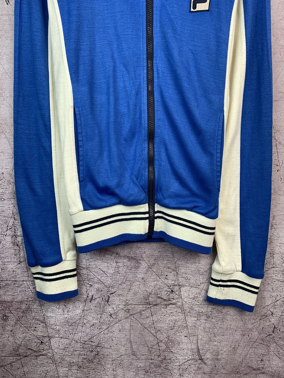 Fila × Vintage Fila White Line Vintage Mens Bomber Jacket Size US S / EU 44-46 / 1 - 3 Thumbnail