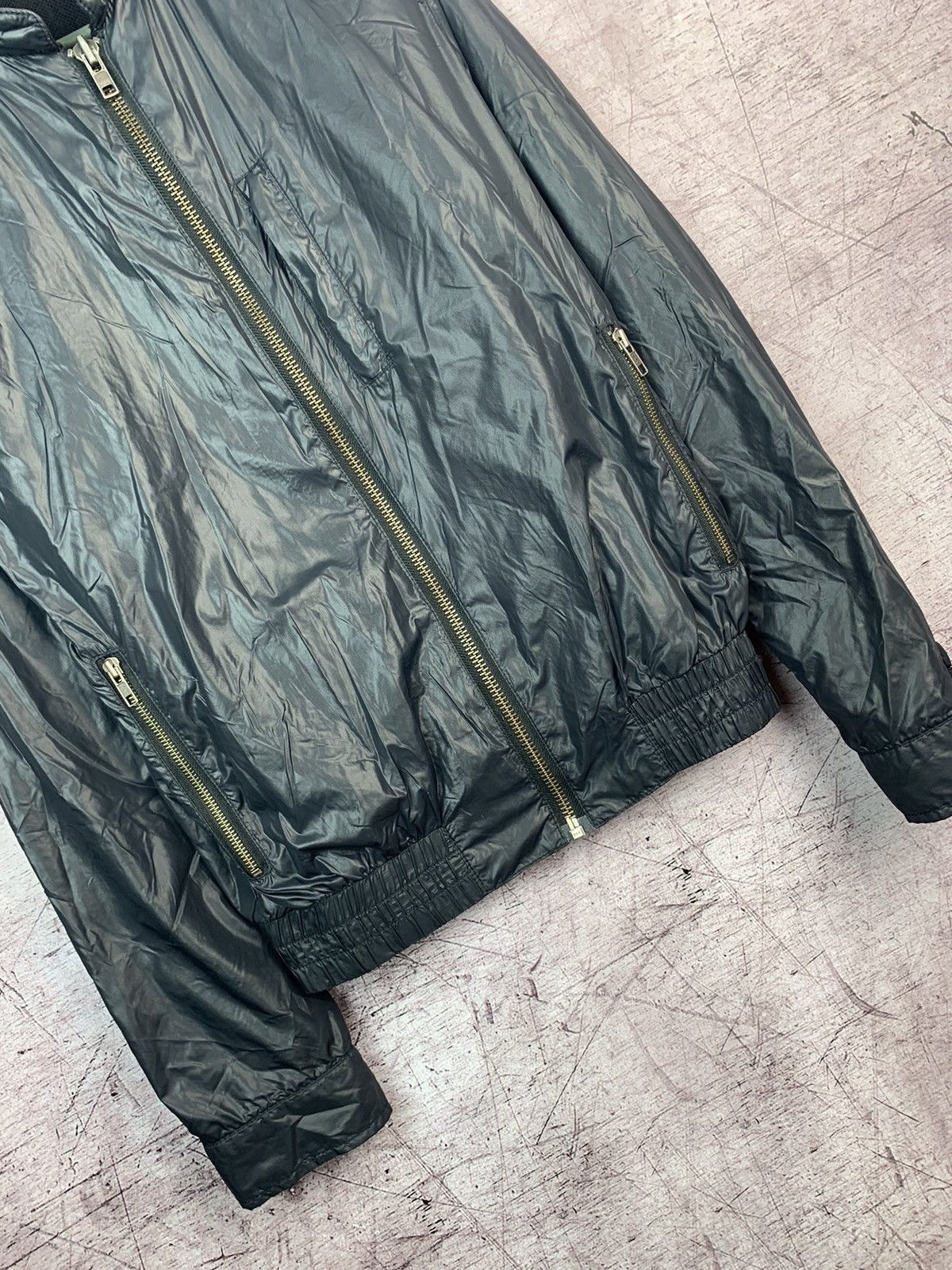 Allsaints AllSaints Nylon Leather Mens Jacket Size US S / EU 44-46 / 1 - 5 Thumbnail