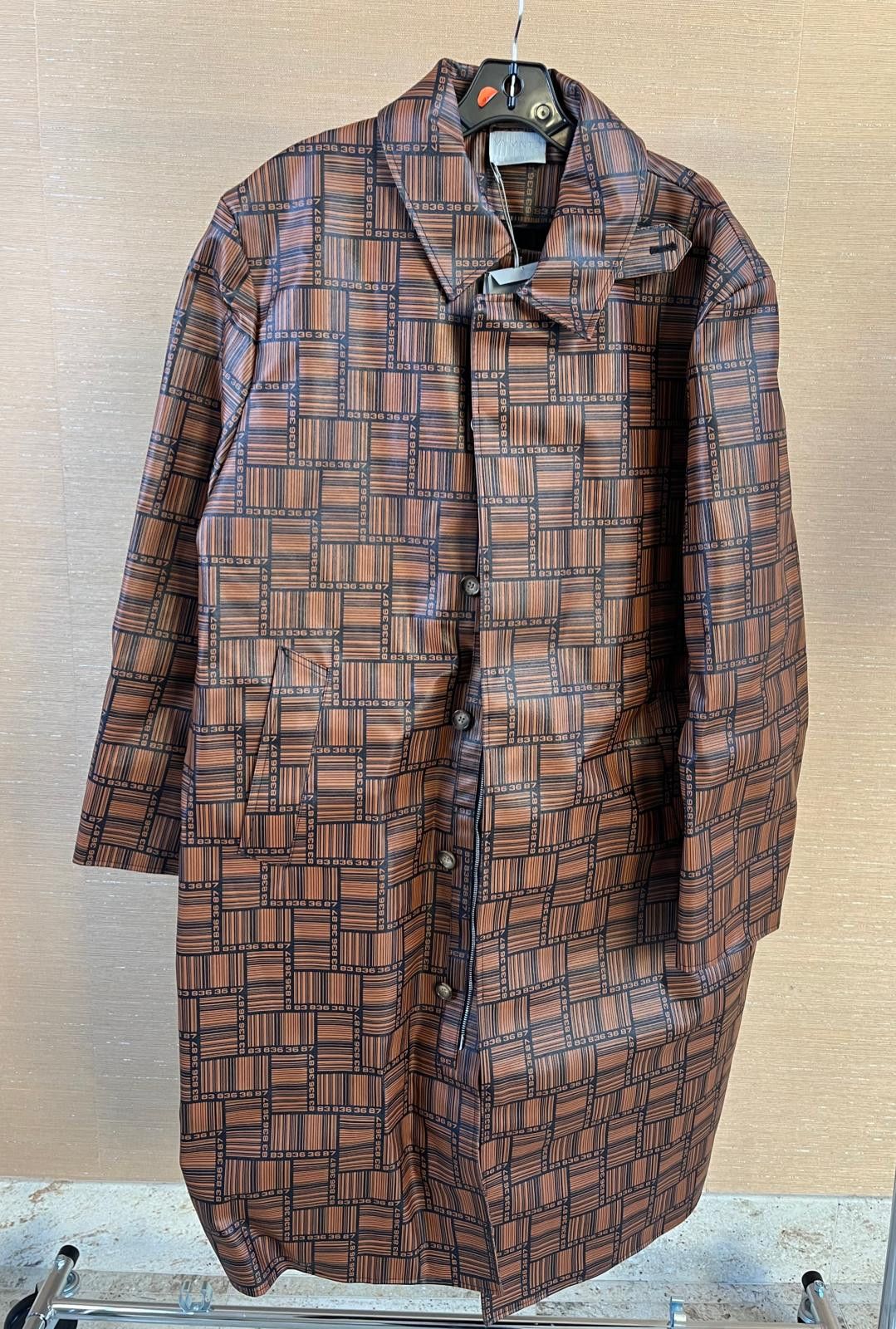 Vetements Barcode Monogram Coat in Brown Size US L / EU 52-54 / 3 - 3 Thumbnail