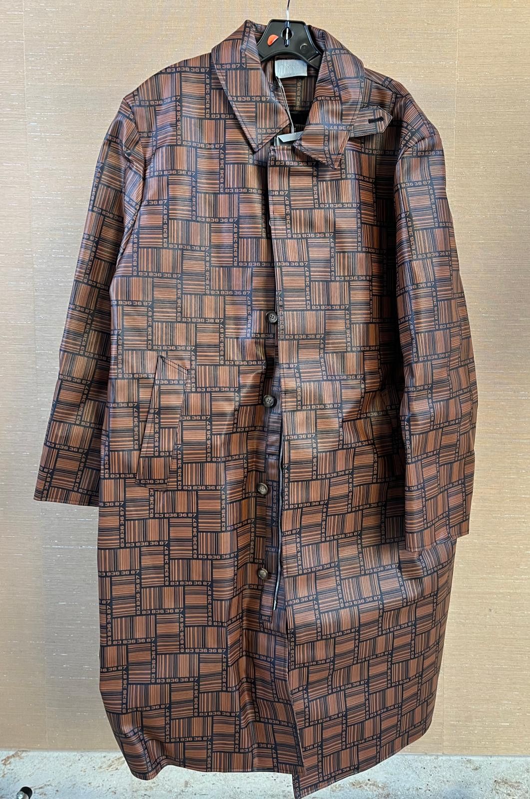 Vetements Barcode Monogram Coat in Brown Size US L / EU 52-54 / 3 - 2 Thumbnail