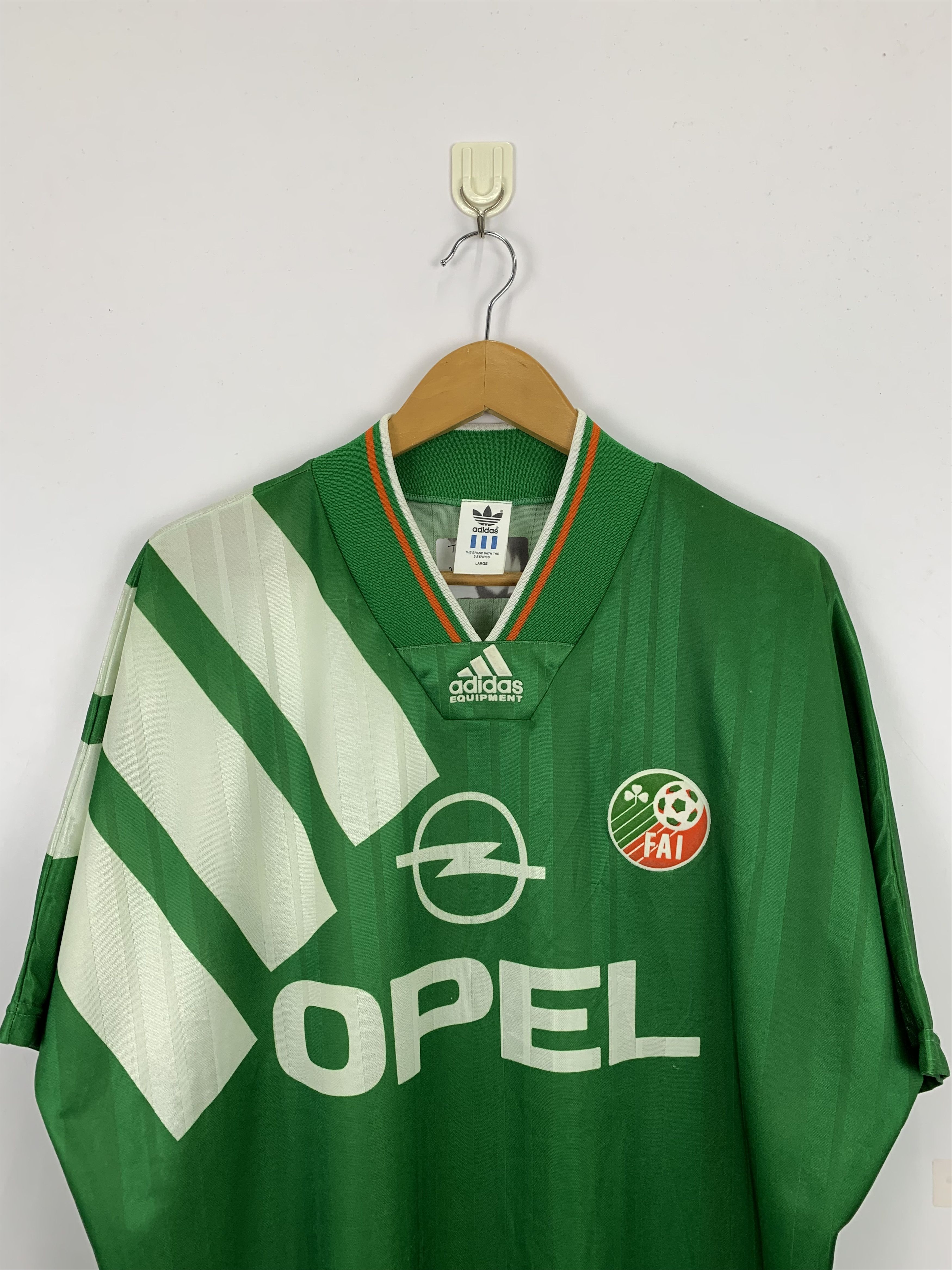 Adidas Vintage 90s Adidas Opel Ireland World Cup Jerseys Size US L / EU 52-54 / 3 - 2 Preview
