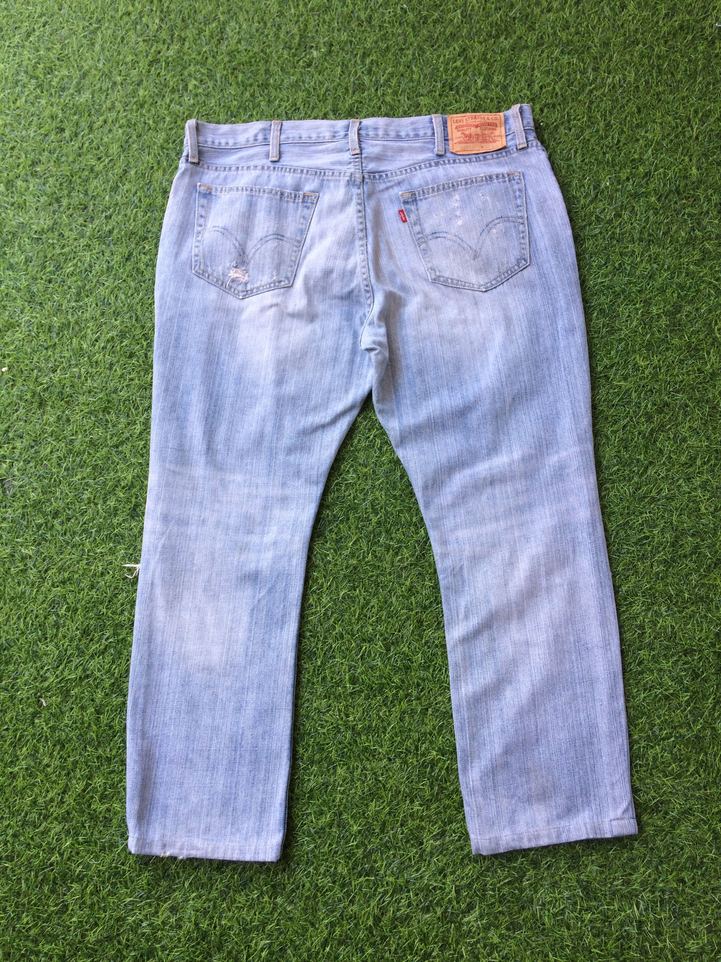 Levi's Vintage Distressed Levis 527 Ripped Plus Size Jeans #B-227 Size US 39 - 2 Thumbnail