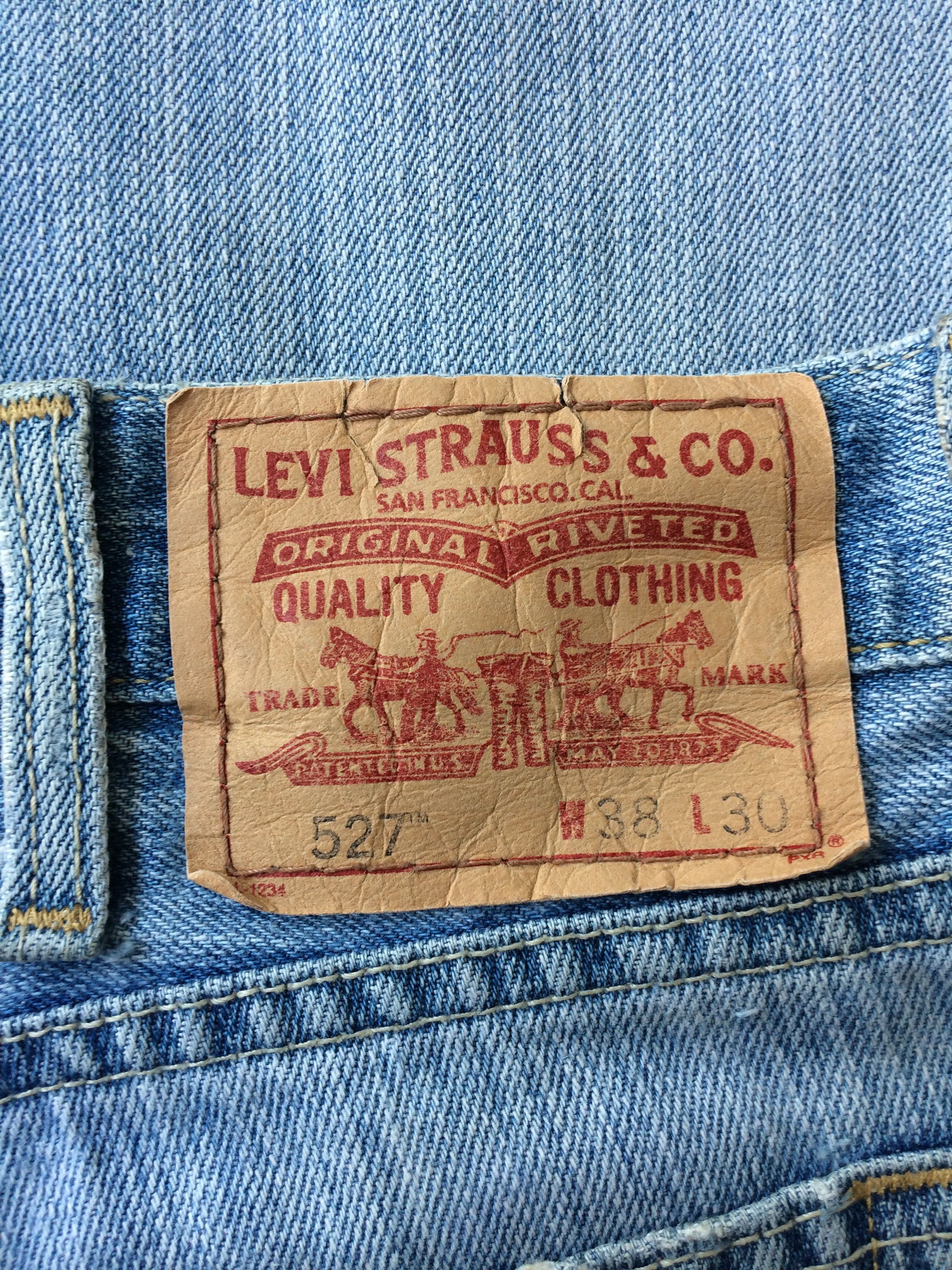 Levi's Vintage Distressed Levis 527 Ripped Plus Size Jeans #B-227 Size US 39 - 8 Thumbnail