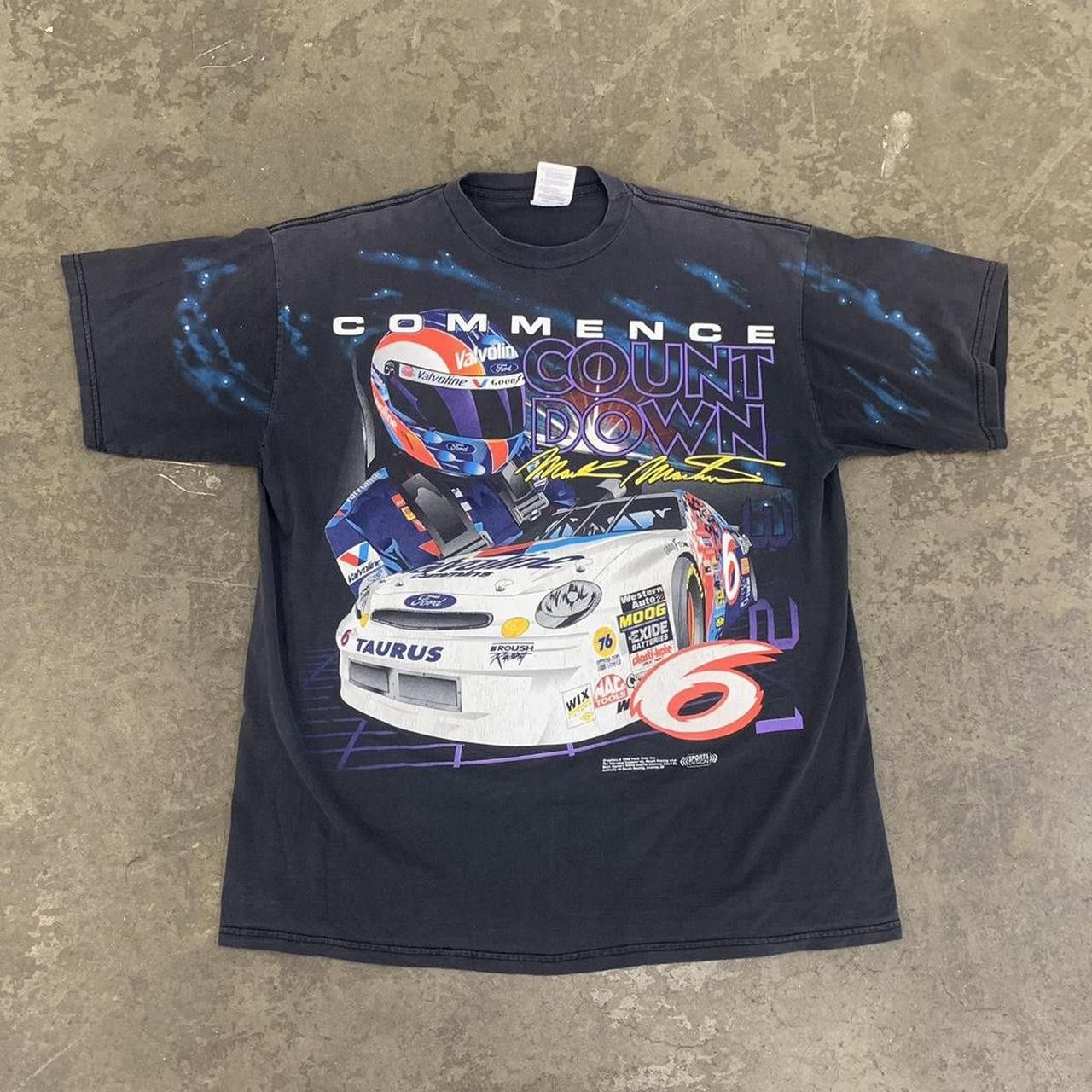 Vintage vintage 90s nascar race car racing graphic tshirt | Grailed