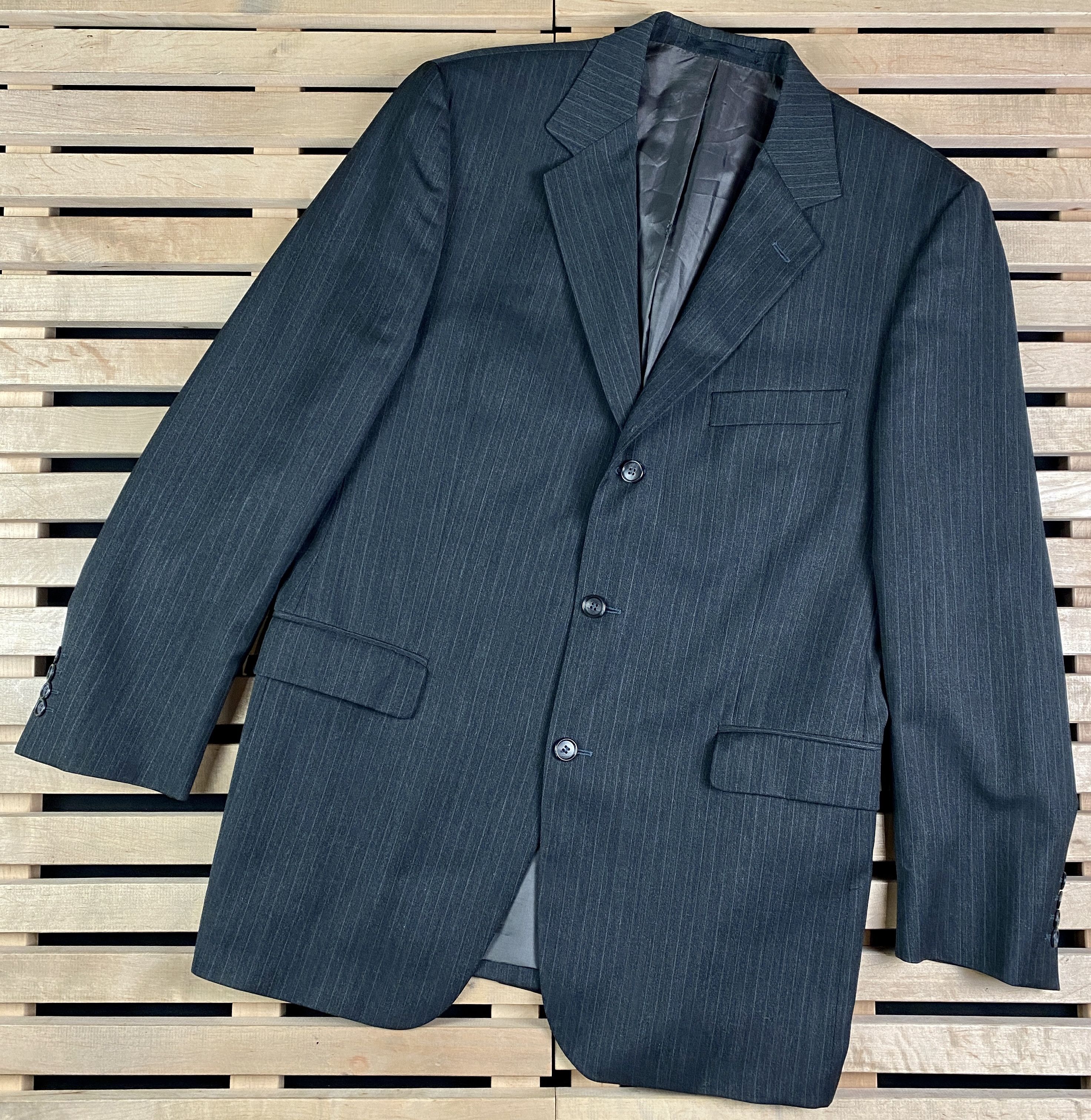 Vintage × Yves Saint Laurent Mens Wool Blazer Jacket Yves Saint Laurent Vintage Size 52R Size 52R - 1 Thumbnail