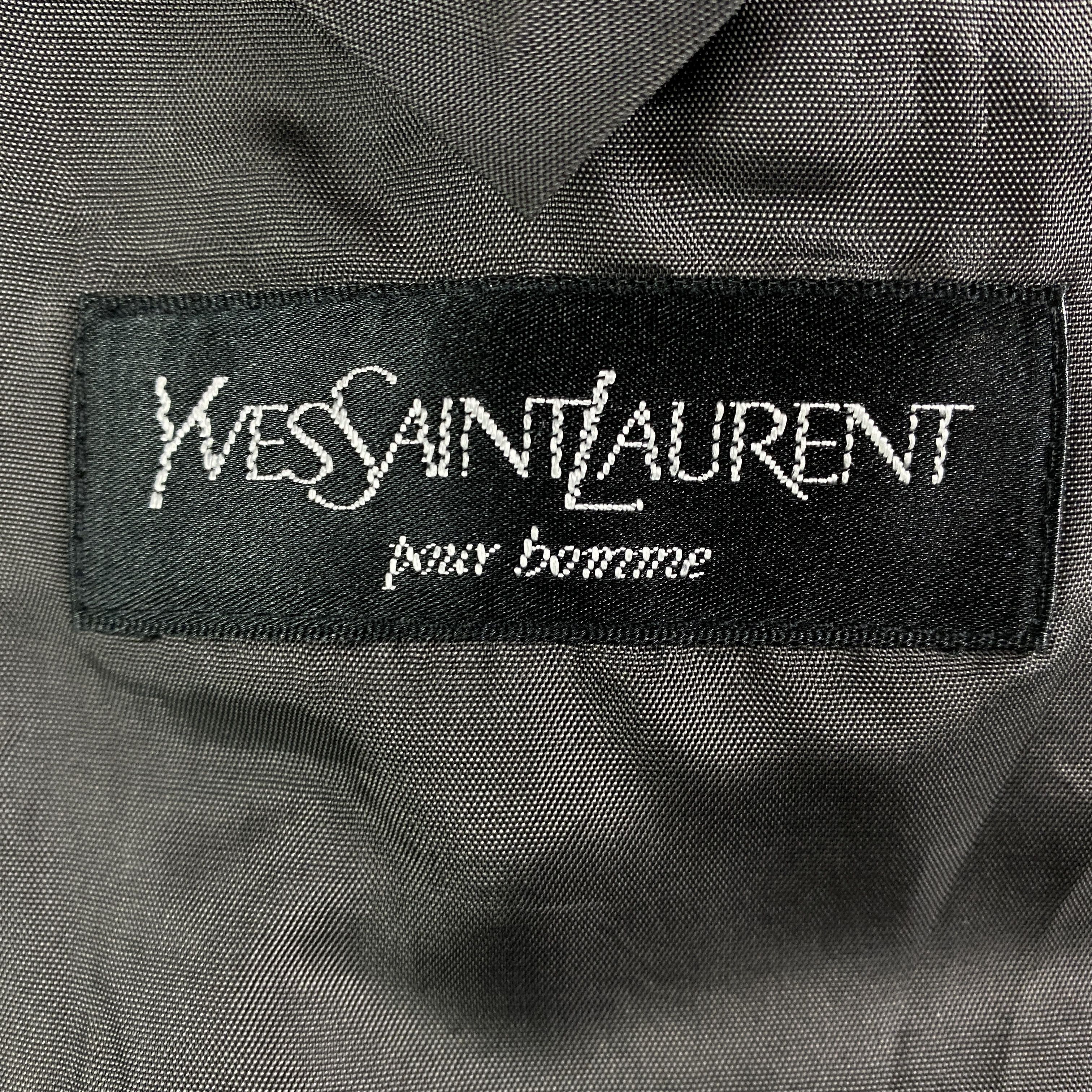 Vintage × Yves Saint Laurent Mens Wool Blazer Jacket Yves Saint Laurent Vintage Size 52R Size 52R - 5 Thumbnail