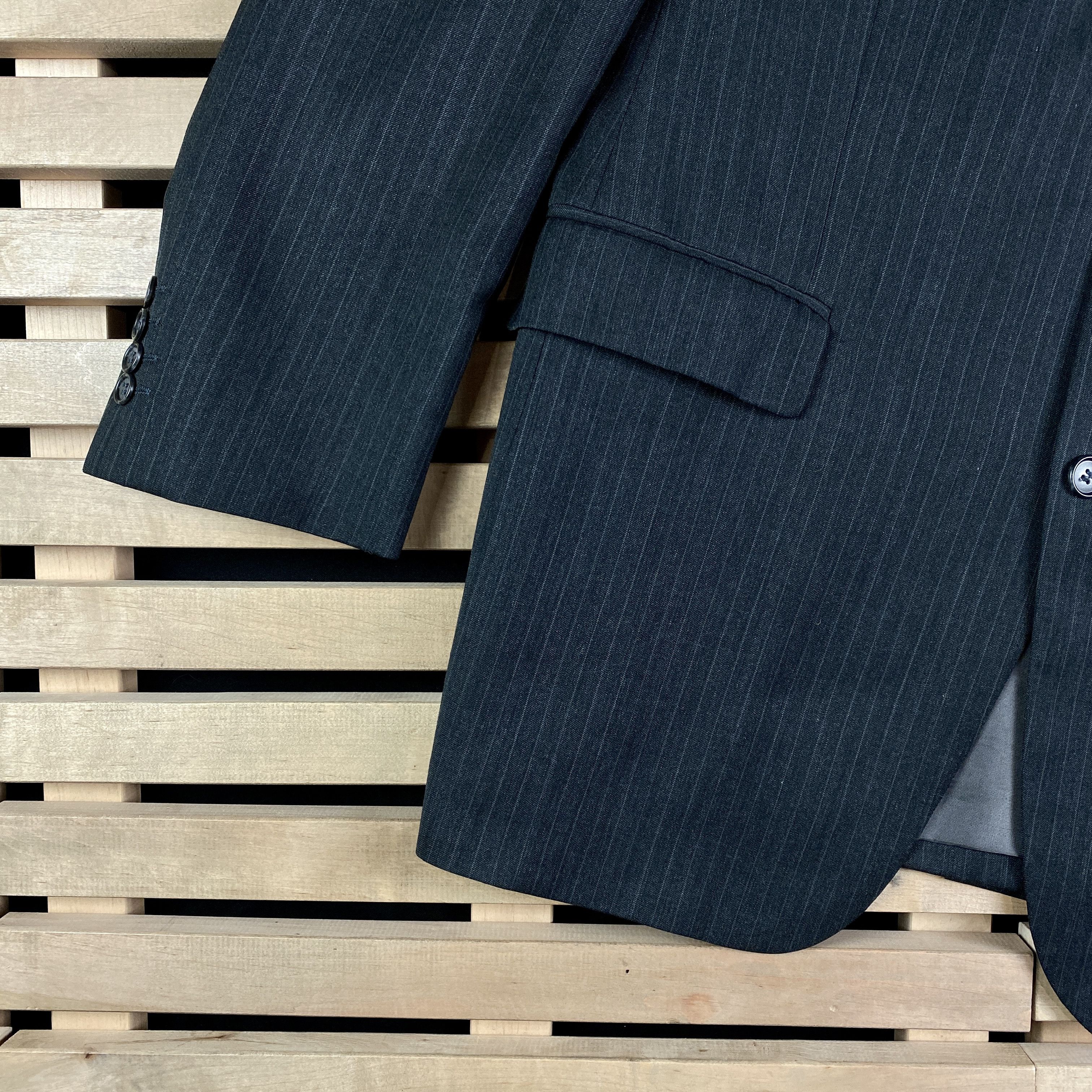 Vintage × Yves Saint Laurent Mens Wool Blazer Jacket Yves Saint Laurent Vintage Size 52R Size 52R - 3 Thumbnail