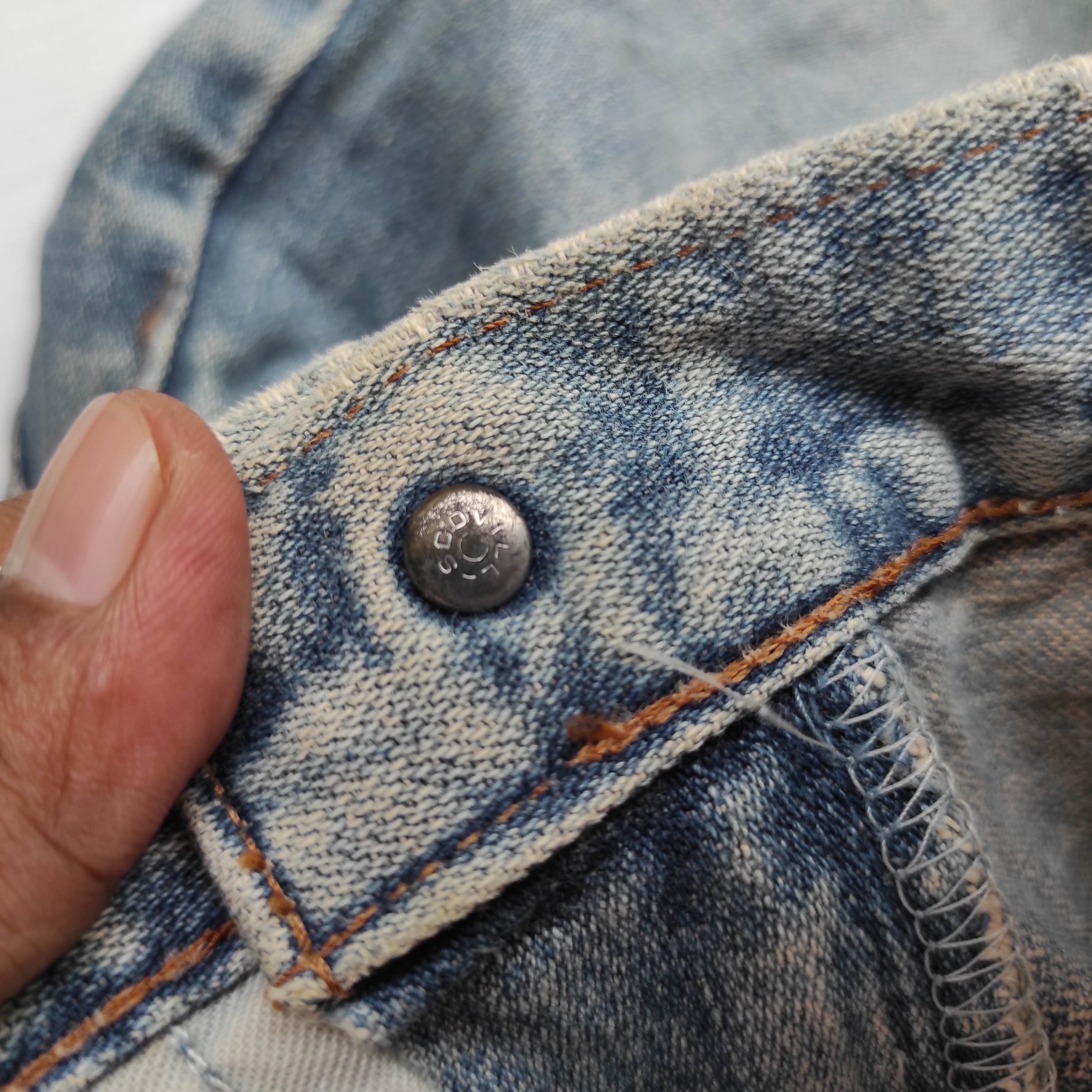 Wrangler Vintage 70s Wrangler Blue Bell Buckle Belt Selvedge Jeans Size US 28 / EU 44 - 19 Thumbnail