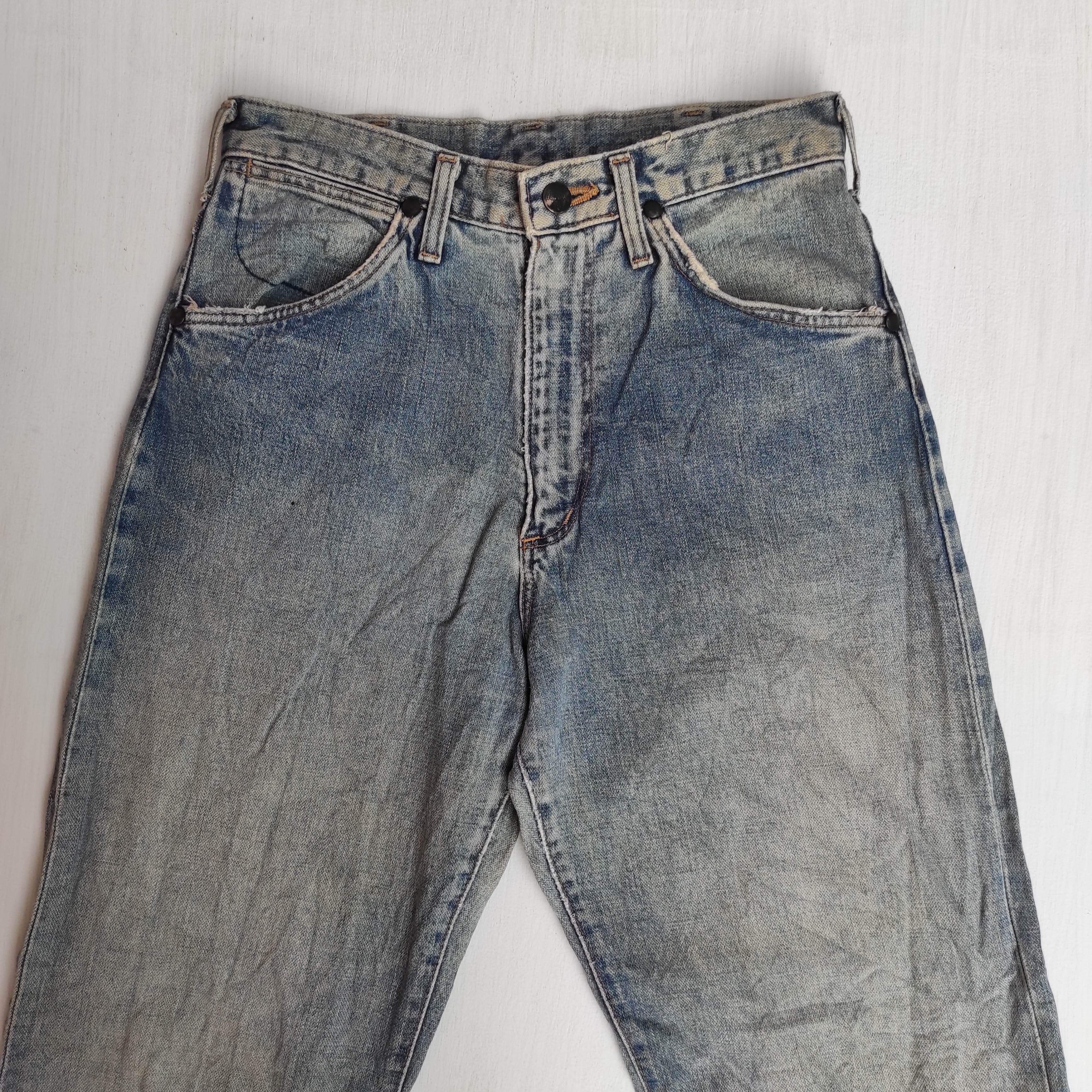 Wrangler Vintage 70s Wrangler Blue Bell Buckle Belt Selvedge Jeans Size US 28 / EU 44 - 8 Thumbnail