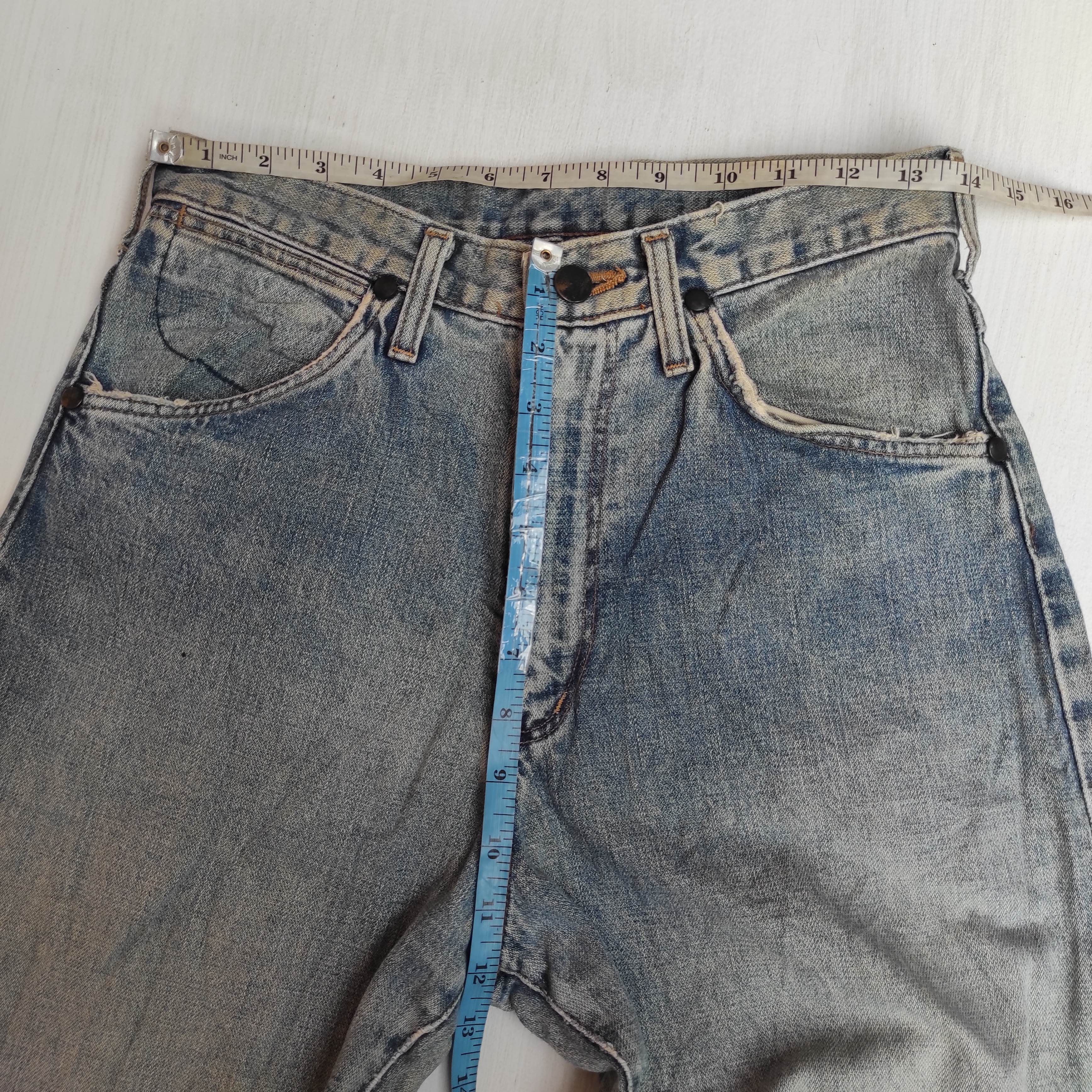 Wrangler Vintage 70s Wrangler Blue Bell Buckle Belt Selvedge Jeans Size US 28 / EU 44 - 21 Thumbnail