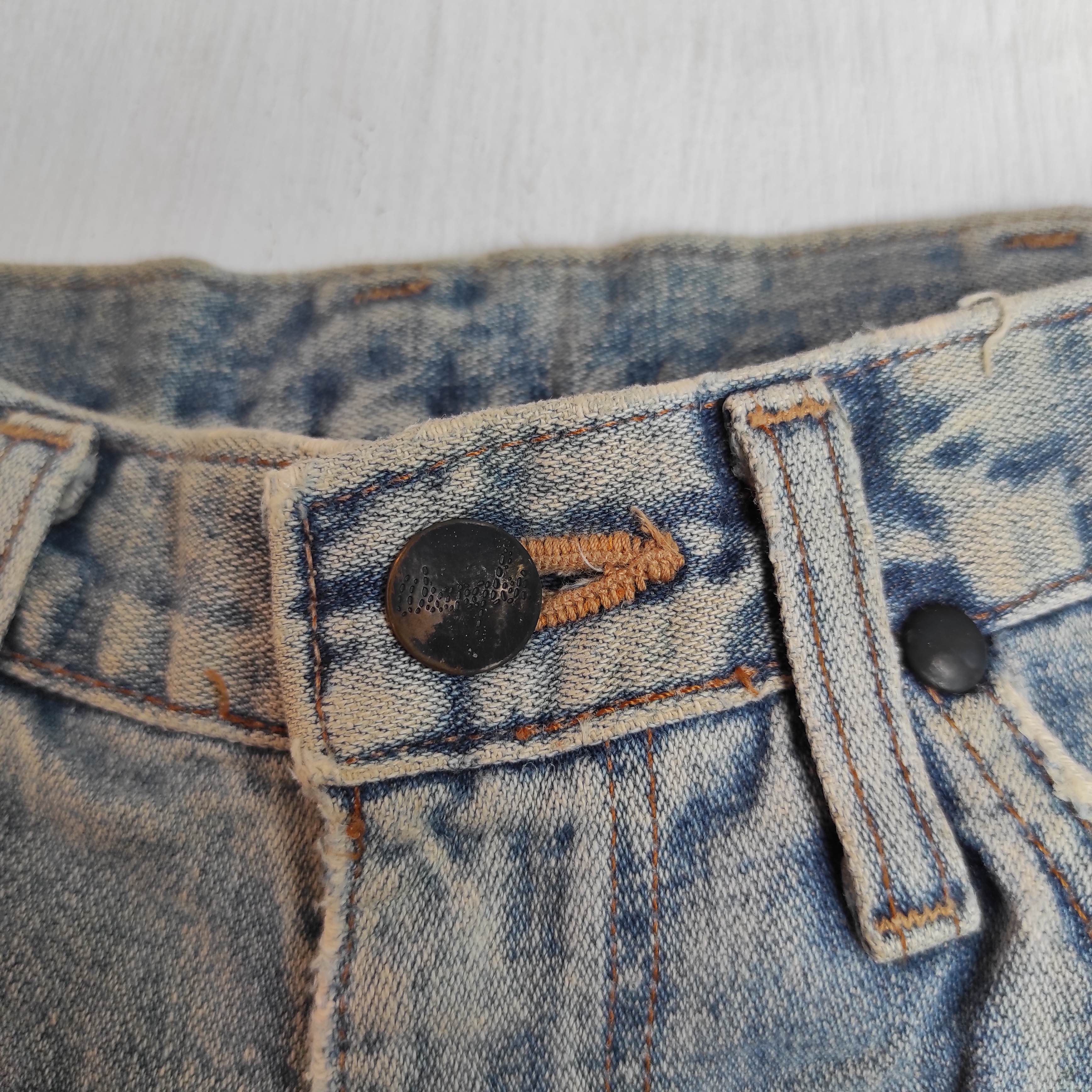 Wrangler Vintage 70s Wrangler Blue Bell Buckle Belt Selvedge Jeans Size US 28 / EU 44 - 13 Thumbnail