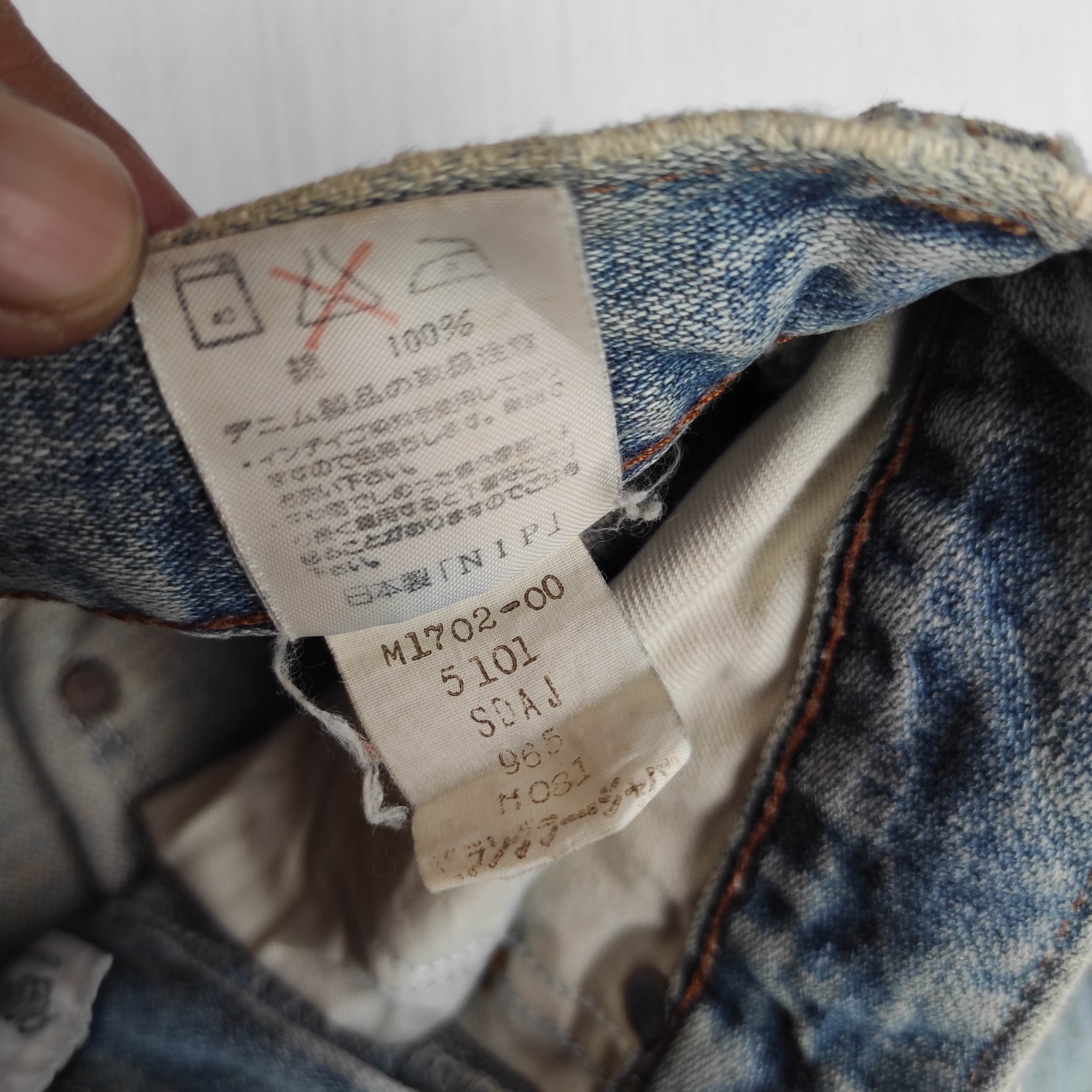 Wrangler Vintage 70s Wrangler Blue Bell Buckle Belt Selvedge Jeans Size US 28 / EU 44 - 17 Thumbnail