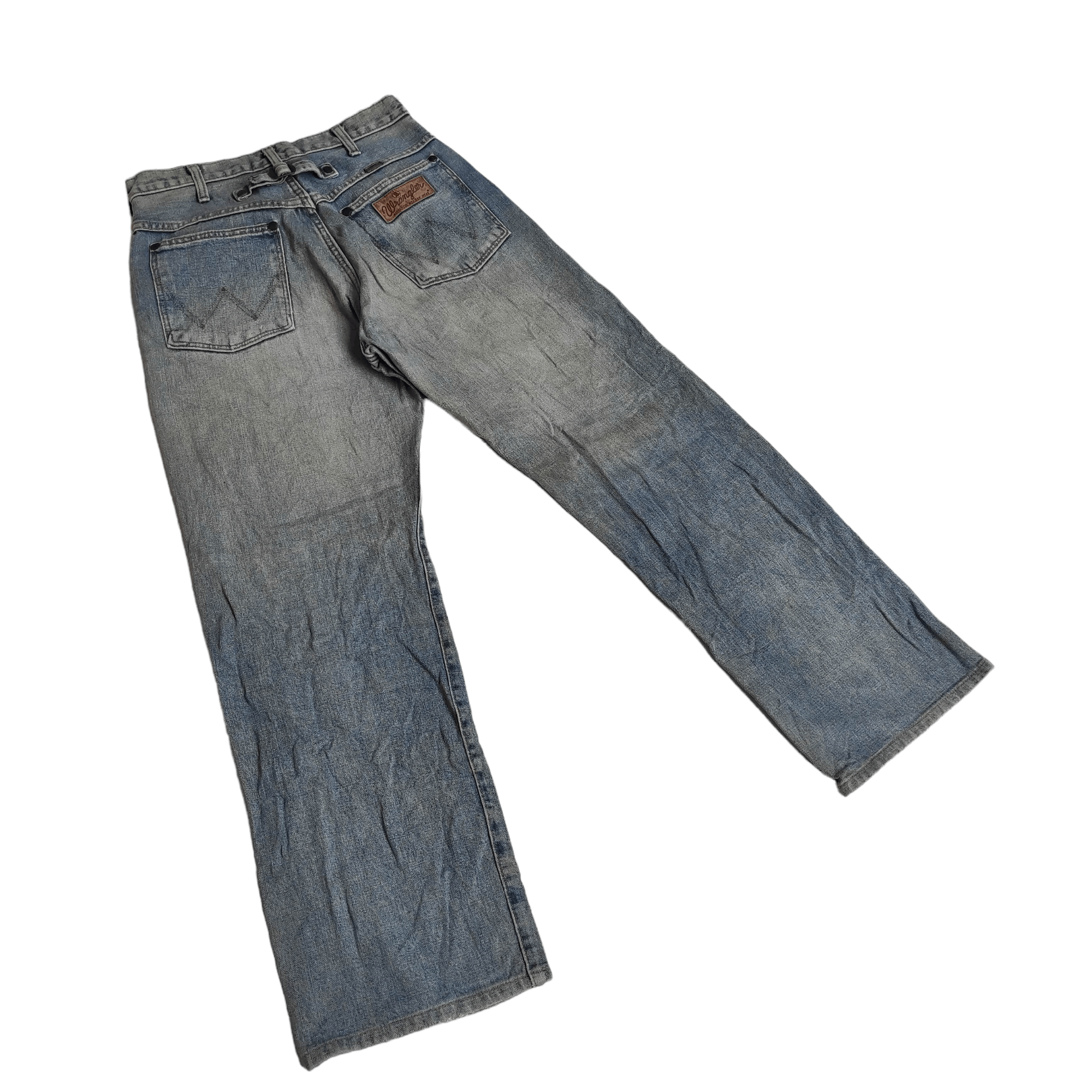Wrangler Vintage 70s Wrangler Blue Bell Buckle Belt Selvedge Jeans Size US 28 / EU 44 - 1 Thumbnail