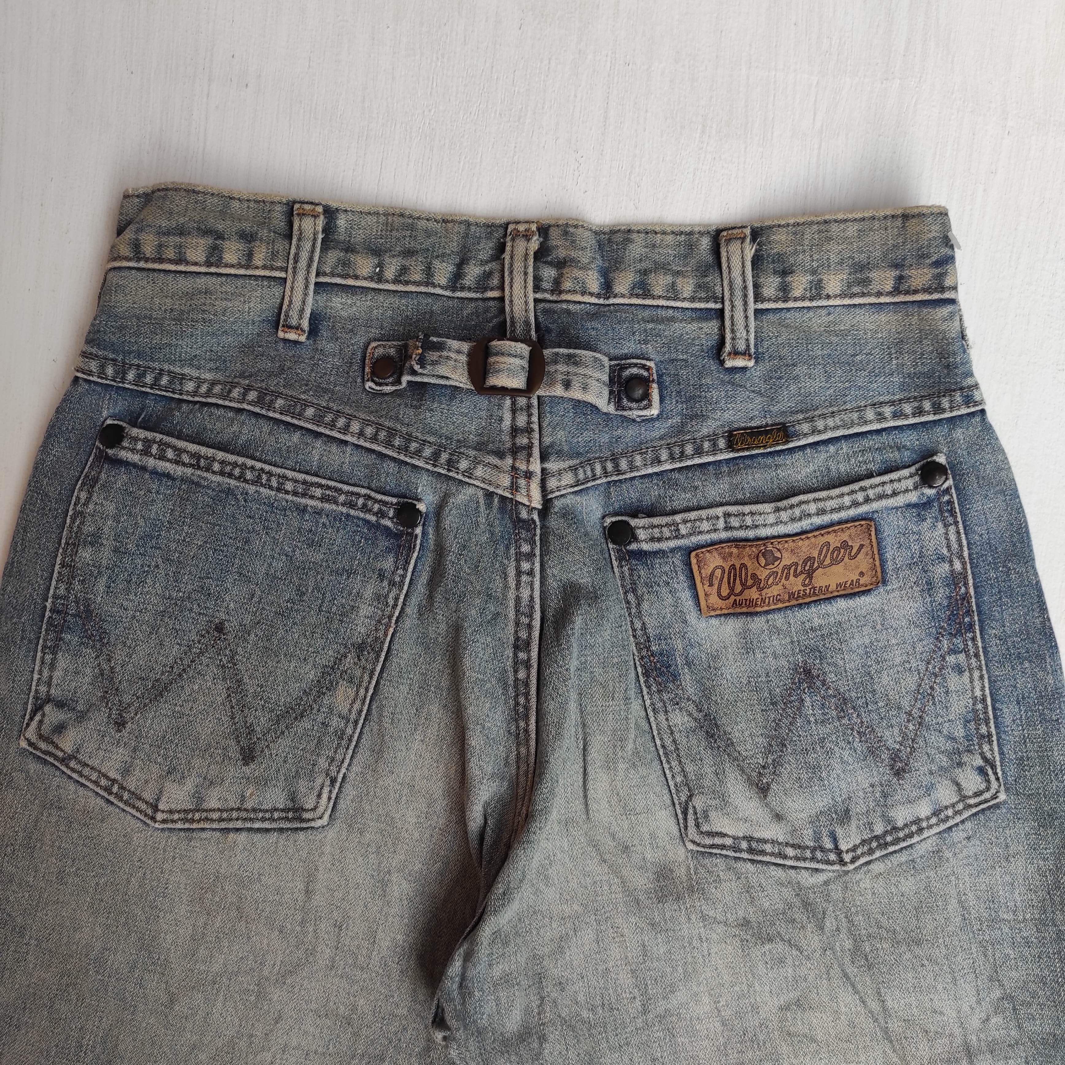 Wrangler Vintage 70s Wrangler Blue Bell Buckle Belt Selvedge Jeans Size US 28 / EU 44 - 5 Thumbnail
